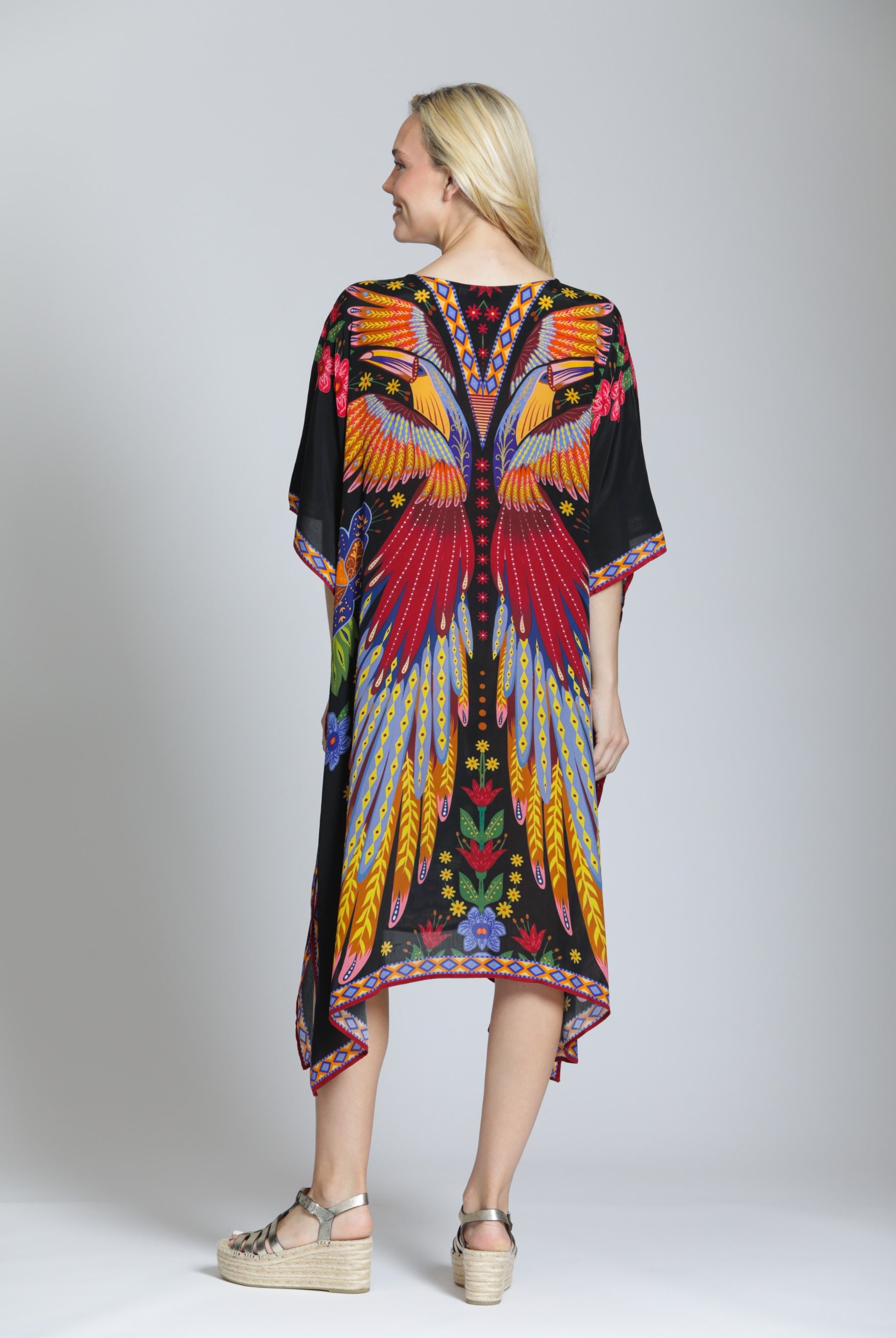 APNY Boho Phoenix Kaftan Dress-Kaftan-APNY-Deja Nu Boutique, Women's Fashion Boutique in Lampasas, Texas