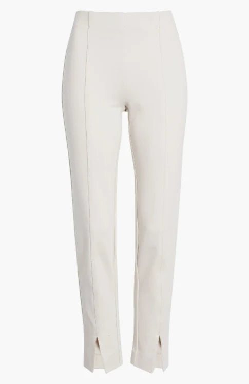 APNY Pull-On Ponte Pant With Split Hem - Champagne-Pants-APNY-Deja Nu Boutique, Women's Fashion Boutique in Lampasas, Texas