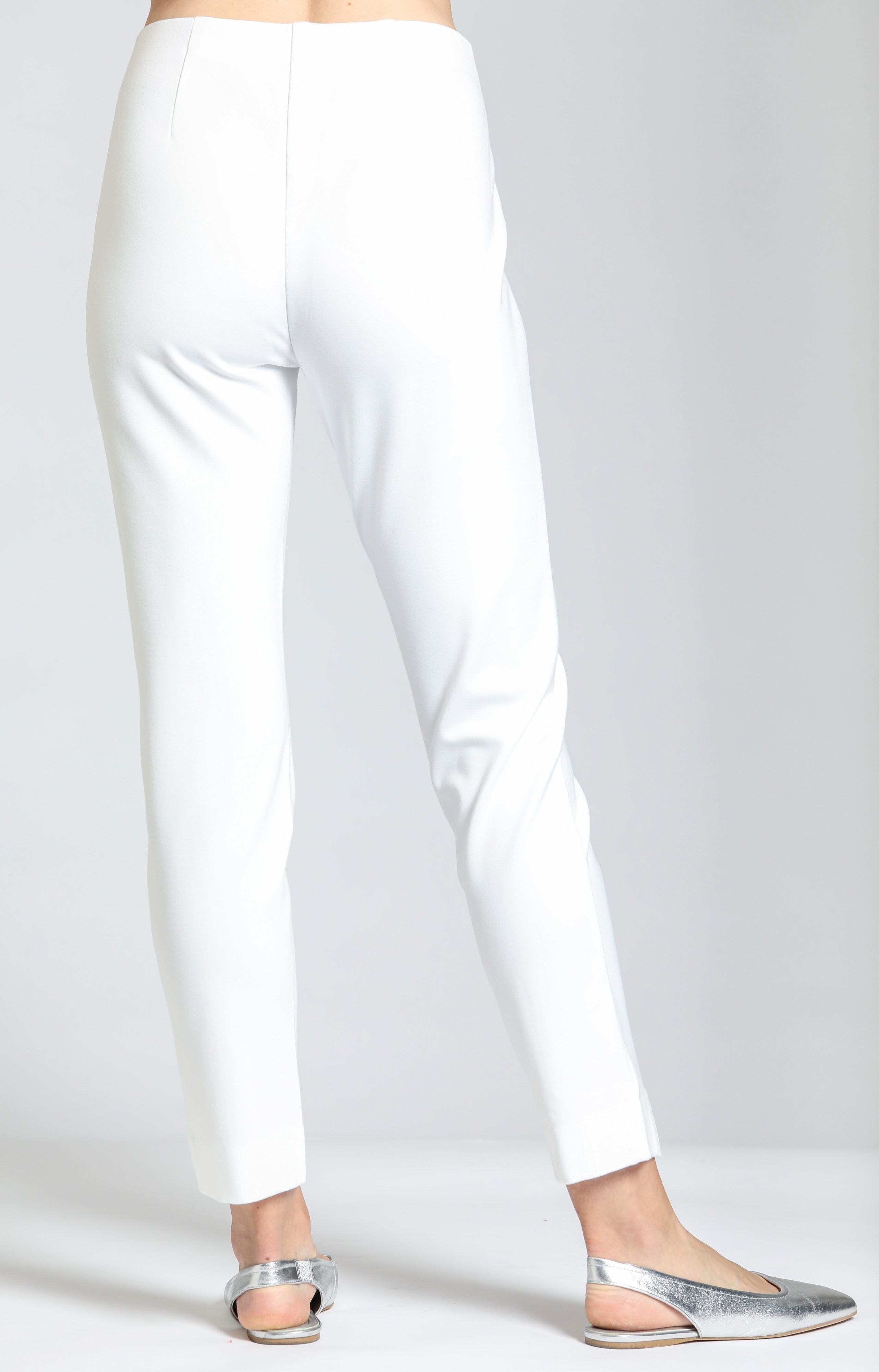APNY Pull-On Ponte Pant with Split Hem – White-Bottoms-APNY-Deja Nu Boutique, Women's Fashion Boutique in Lampasas, Texas
