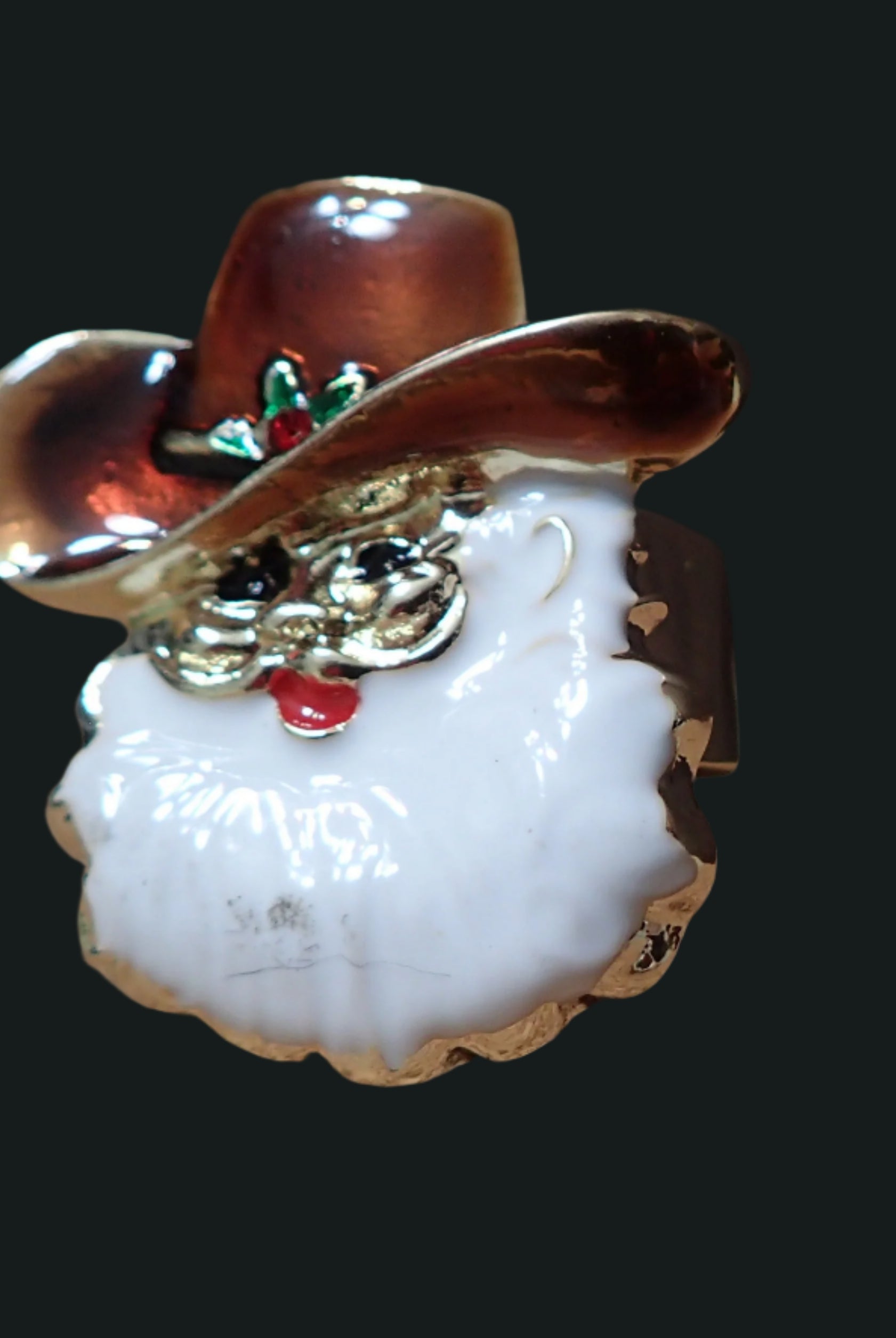 All That Glitterz Cowboy Santa Adjustable Holiday Ring-Rings-Deja Nu Tx-Deja Nu Boutique, Women's Fashion Boutique in Lampasas, Texas