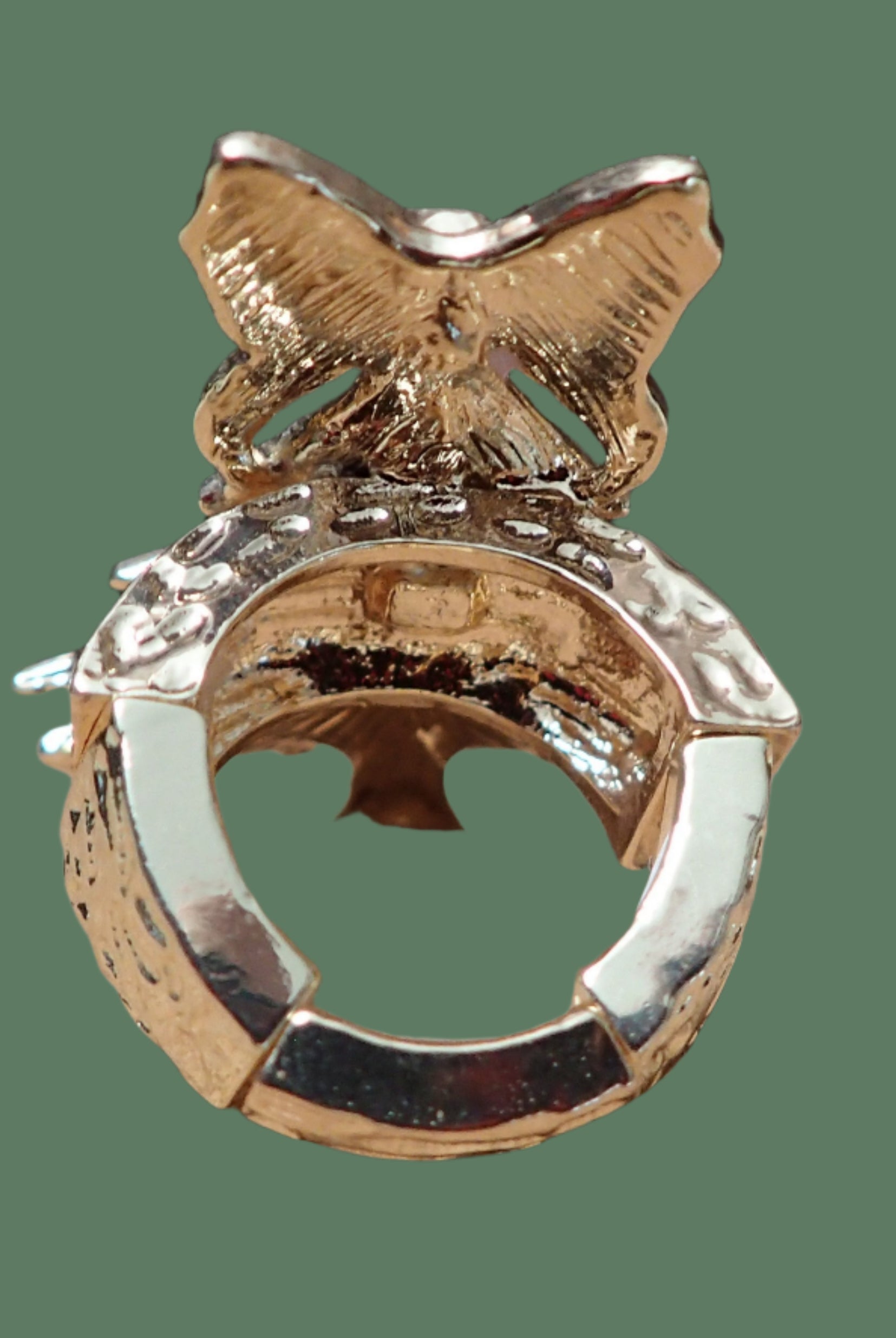 All That Glitterz Pink Enamel Christmas Tree Ring with Red Bow – Adjustable Holiday Jewelry-Rings-All That Glitterz-Deja Nu Boutique, Women's Fashion Boutique in Lampasas, Texas