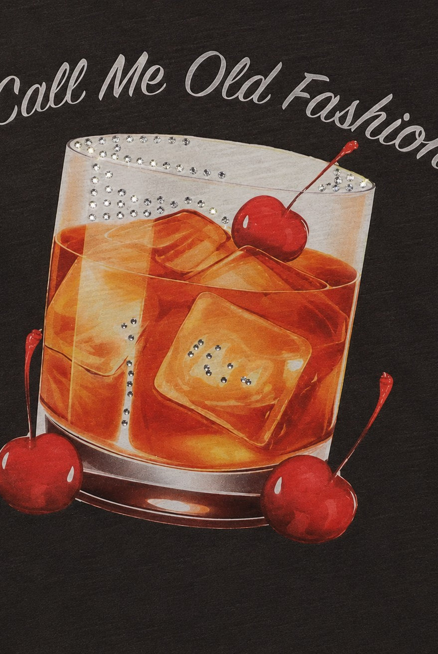 All Us "Call Me Old Fashioned" Rhinestone Slub Boy Tee-T-Shirts-All Us-Deja Nu Boutique, Women's Fashion Boutique in Lampasas, Texas