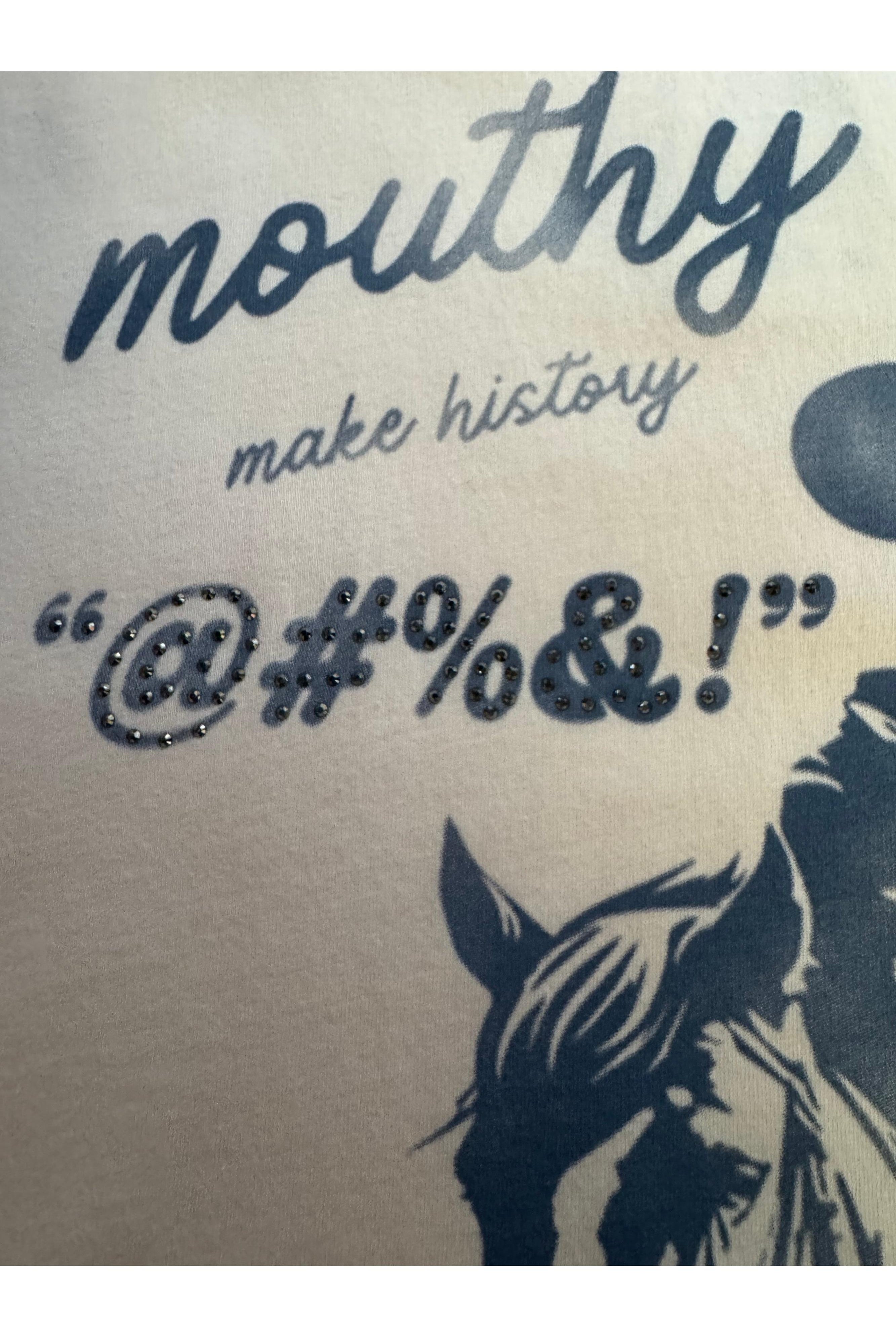 All Us Mouthy Women Boy Tee in Peach A Rhinestone Embellished Western Graphic T-Shirt-Tops-All Us-Deja Nu Boutique, Women's Fashion Boutique in Lampasas, Texas