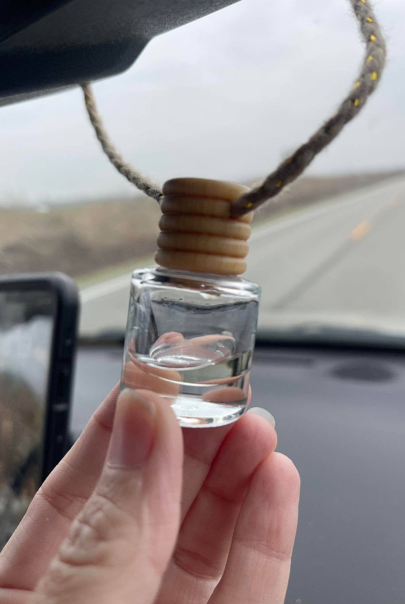 Amber & Driftwood Hanging Car Freshener Diffuser – Warm, Earthy, and Coastal-Car Diffuser-Prairie Chicken Sticker Shop & Gifts-Deja Nu Boutique, Women's Fashion Boutique in Lampasas, Texas