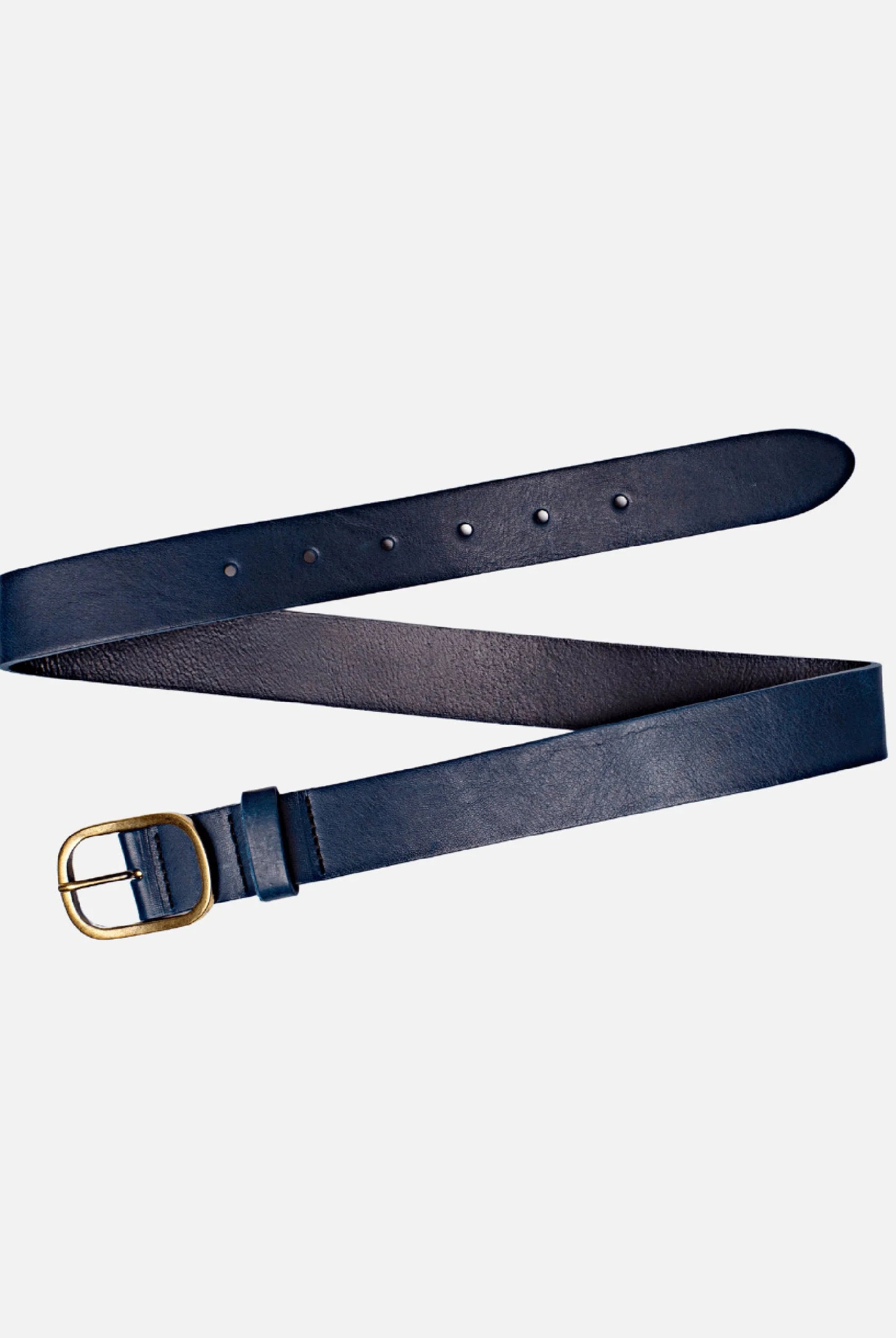 Amsterdam Heritage Marin Navy Statement Buckle Leather Belt-Belts-Amsterdam Heritage-Deja Nu Boutique, Women's Fashion Boutique in Lampasas, Texas