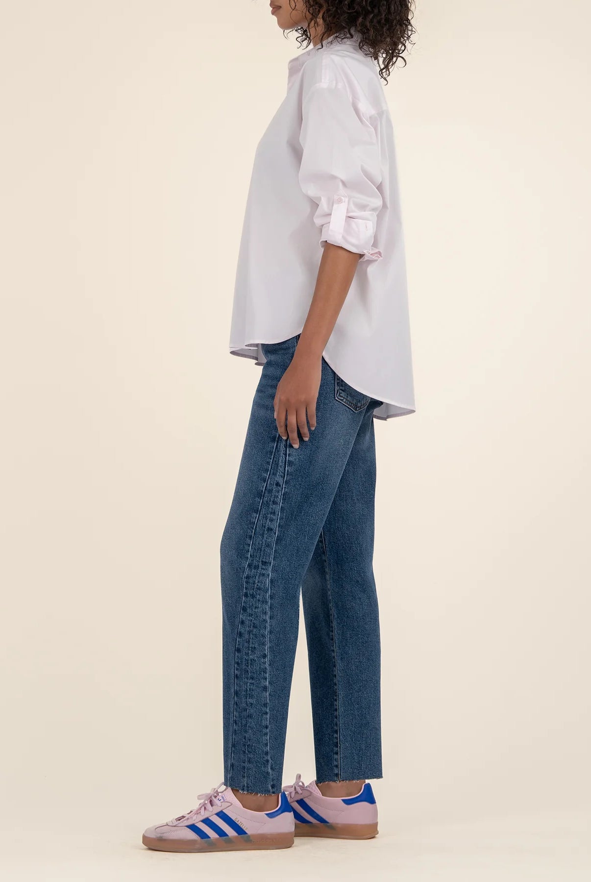 Ashley High Rise Slouchy Barrel Jeans with Side Insets by Kut from the Kloth-Jeans-Kut from the Kloth-Deja Nu Boutique, Women's Fashion Boutique in Lampasas, Texas