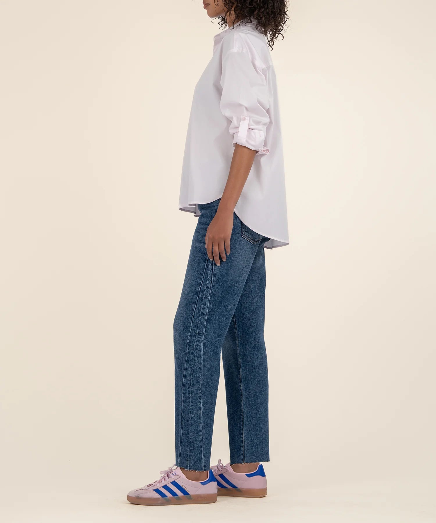 Ashley High Rise Slouchy Barrel Jeans with Side Insets by Kut from the Kloth-Jeans-Kut from the Kloth-Deja Nu Boutique, Women's Fashion Boutique in Lampasas, Texas