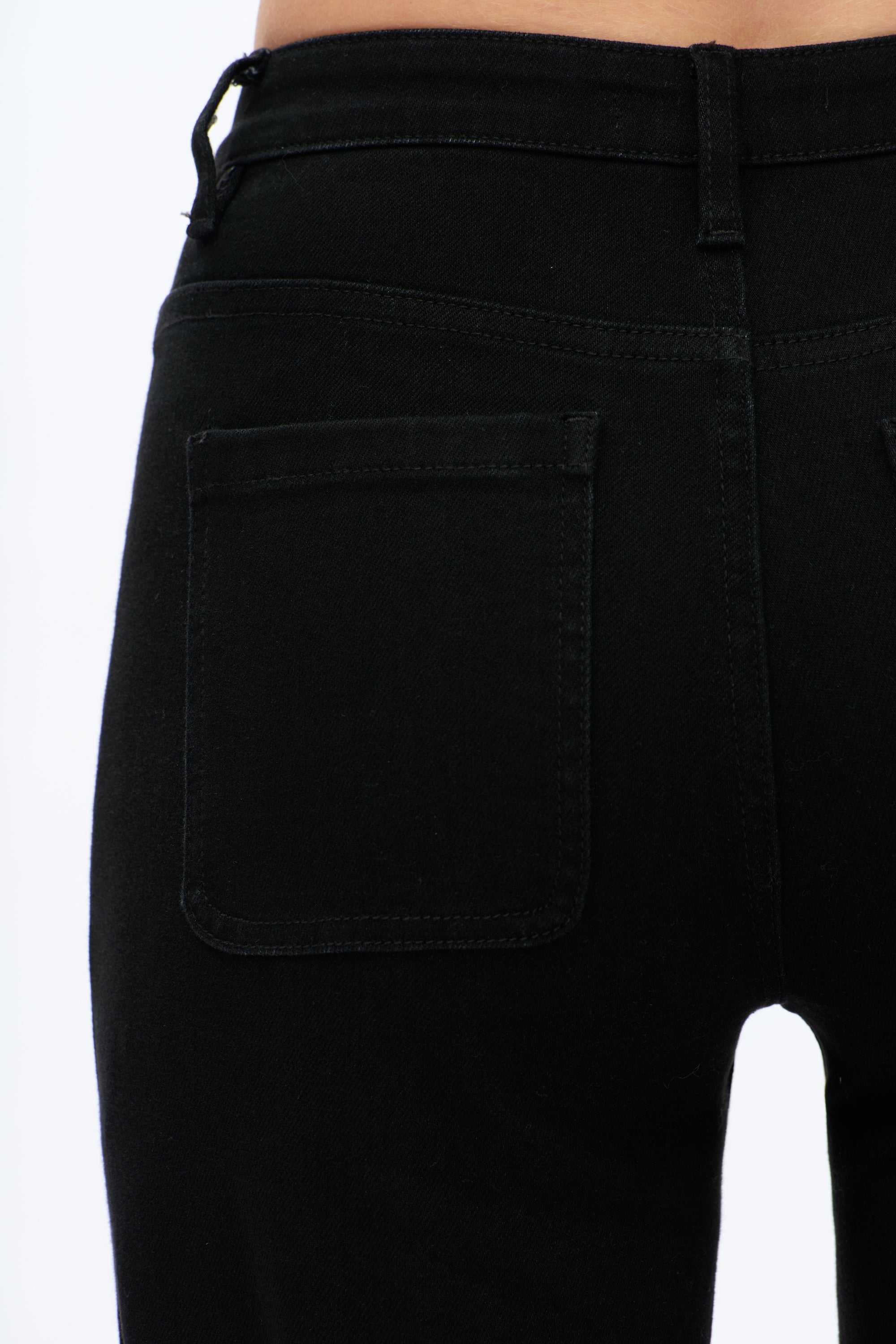 Bayeas Mid Rise Sequin Wide Leg Jean in Black-Jeans-Bayeas-Deja Nu Boutique, Women's Fashion Boutique in Lampasas, Texas