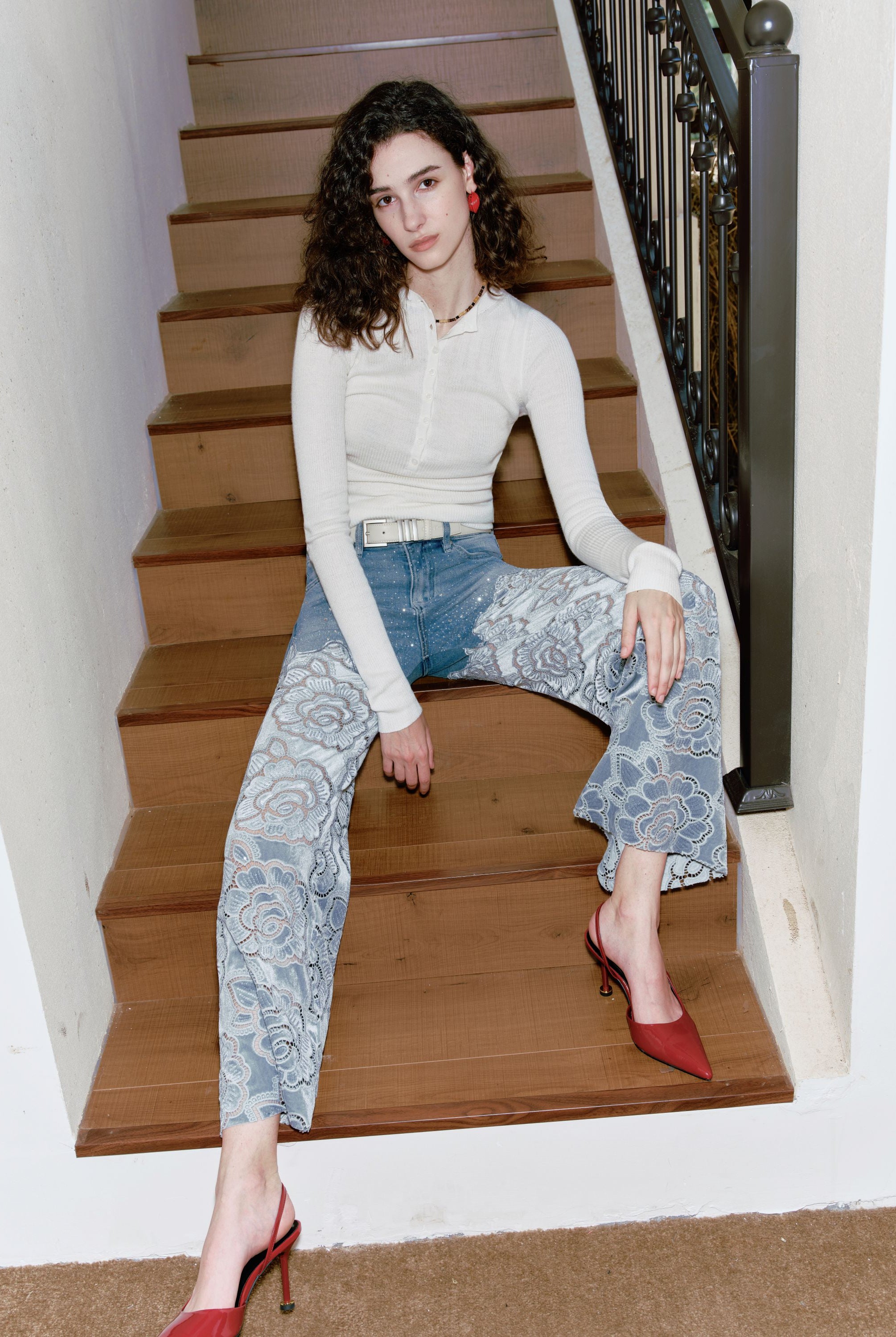 Bayeas Retro Light Blue Wide Leg Jeans-Jeans-Bayeas-Deja Nu Boutique, Women's Fashion Boutique in Lampasas, Texas