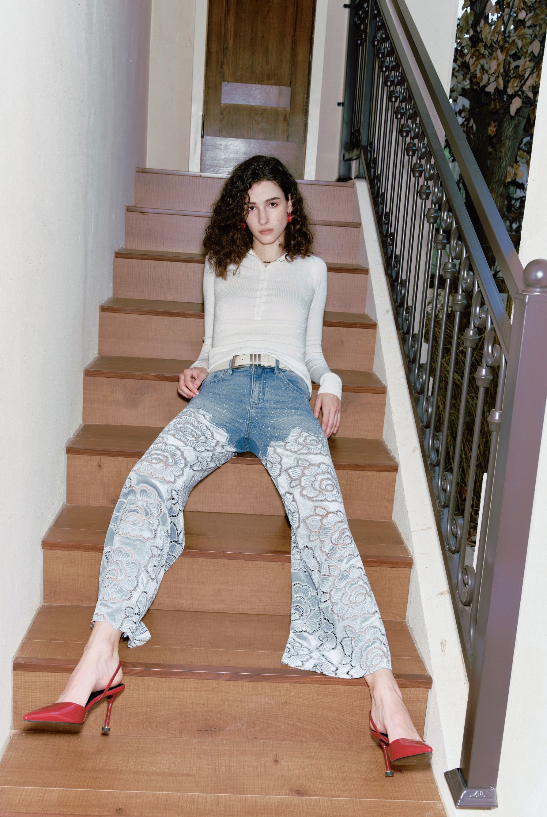 Bayeas Retro Light Blue Wide Leg Jeans-Jeans-Bayeas-Deja Nu Boutique, Women's Fashion Boutique in Lampasas, Texas