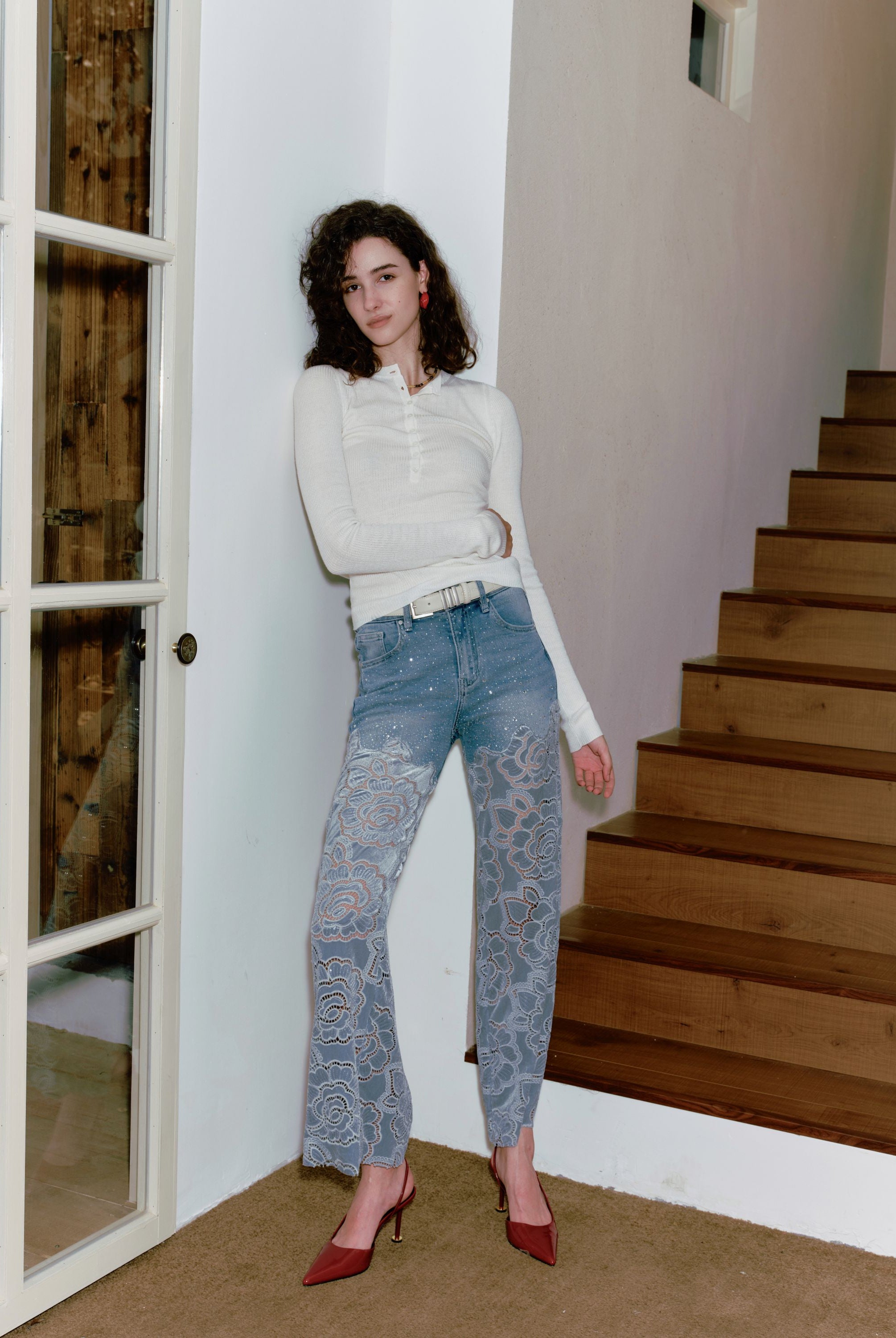 Bayeas Retro Light Blue Wide Leg Jeans-Jeans-Bayeas-Deja Nu Boutique, Women's Fashion Boutique in Lampasas, Texas