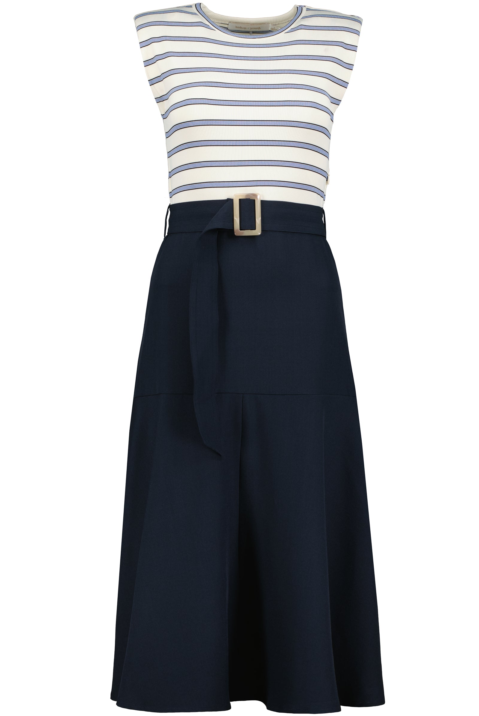 Bishop + Young Kristopher Twofer Dress In Indigo-Midi Dresses-Bishop And Young-Deja Nu Boutique, Women's Fashion Boutique in Lampasas, Texas