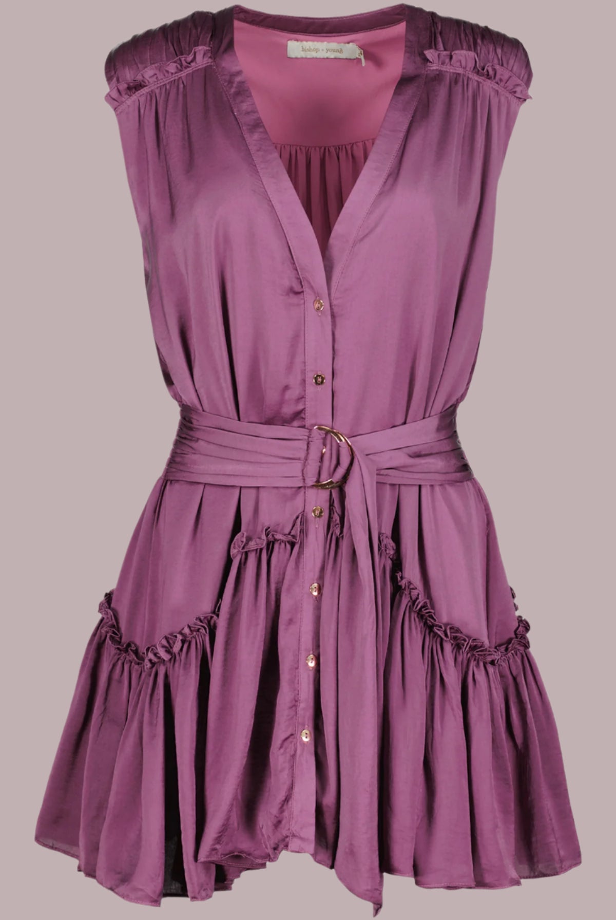 Bishop + Young Lagos Mini Dress in Violet | Feminine Wild Collection-Midi Dresses-Bishop And Young-Deja Nu Boutique, Women's Fashion Boutique in Lampasas, Texas