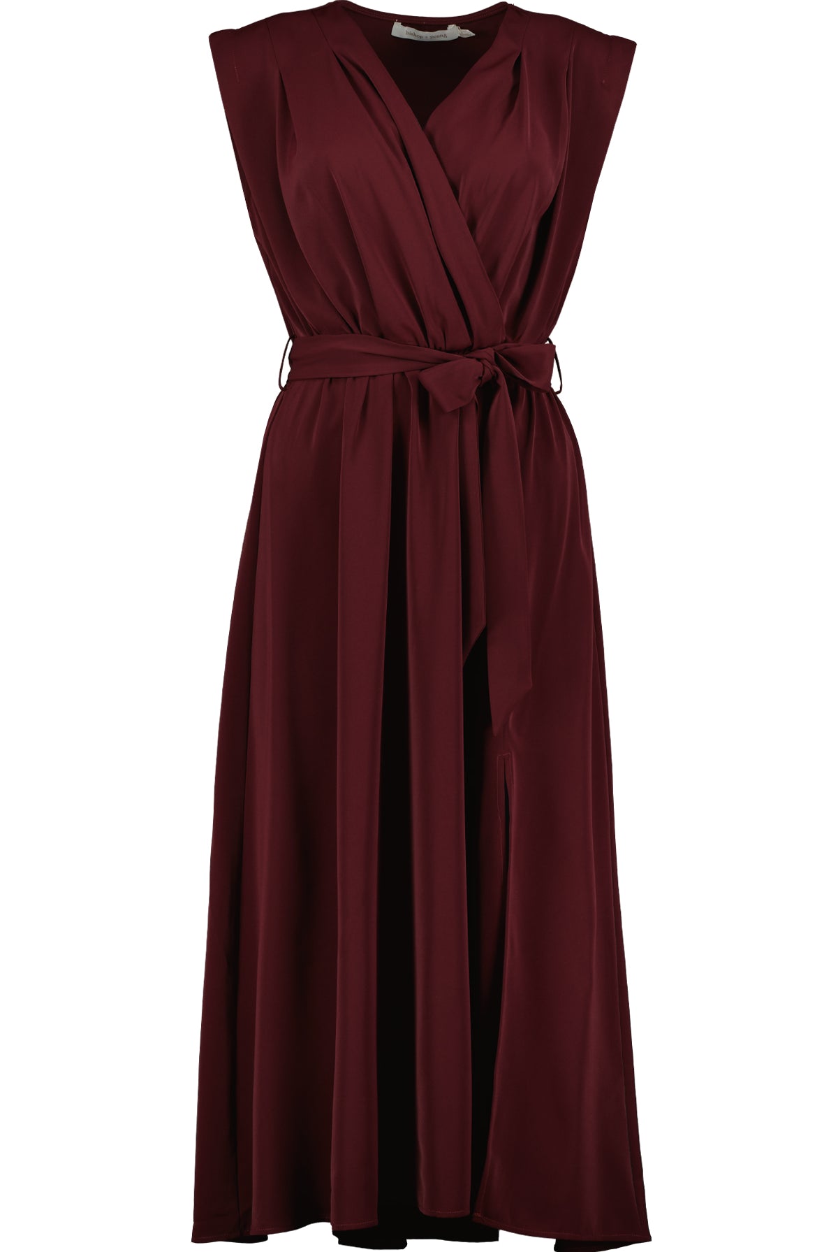 Bishop + Young Object Of Affection Aeries Wrap Dress In Bordeaux-Dresses-Bishop And Young-Deja Nu Boutique, Women's Fashion Boutique in Lampasas, Texas