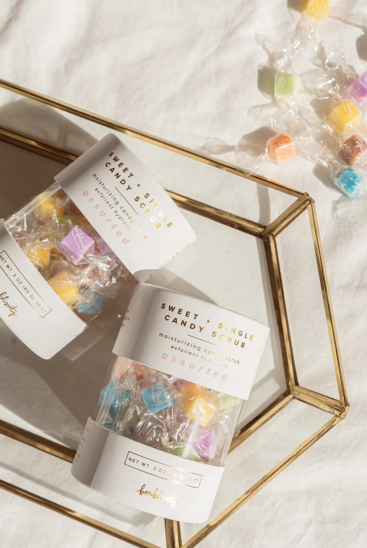 Bonblissity Assorted Sugar Cube Candy Scrub (30 pcs)-Sugar Scrub-Bonblissity-Deja Nu Boutique, Women's Fashion Boutique in Lampasas, Texas