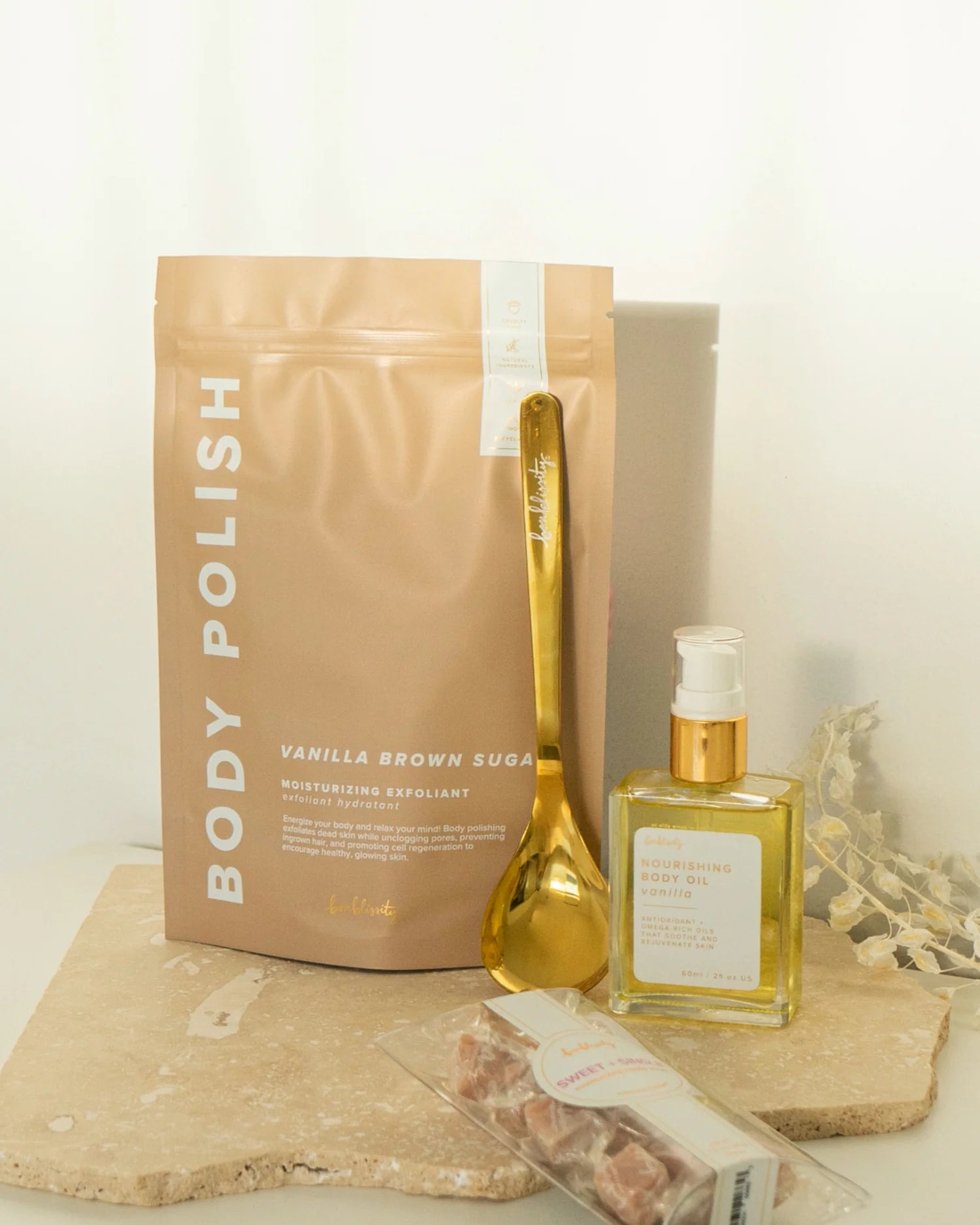 Bonblissity Body Polish Body Scrub – Vanilla Brown Sugar-body scrub-Bonblissity-Deja Nu Boutique, Women's Fashion Boutique in Lampasas, Texas