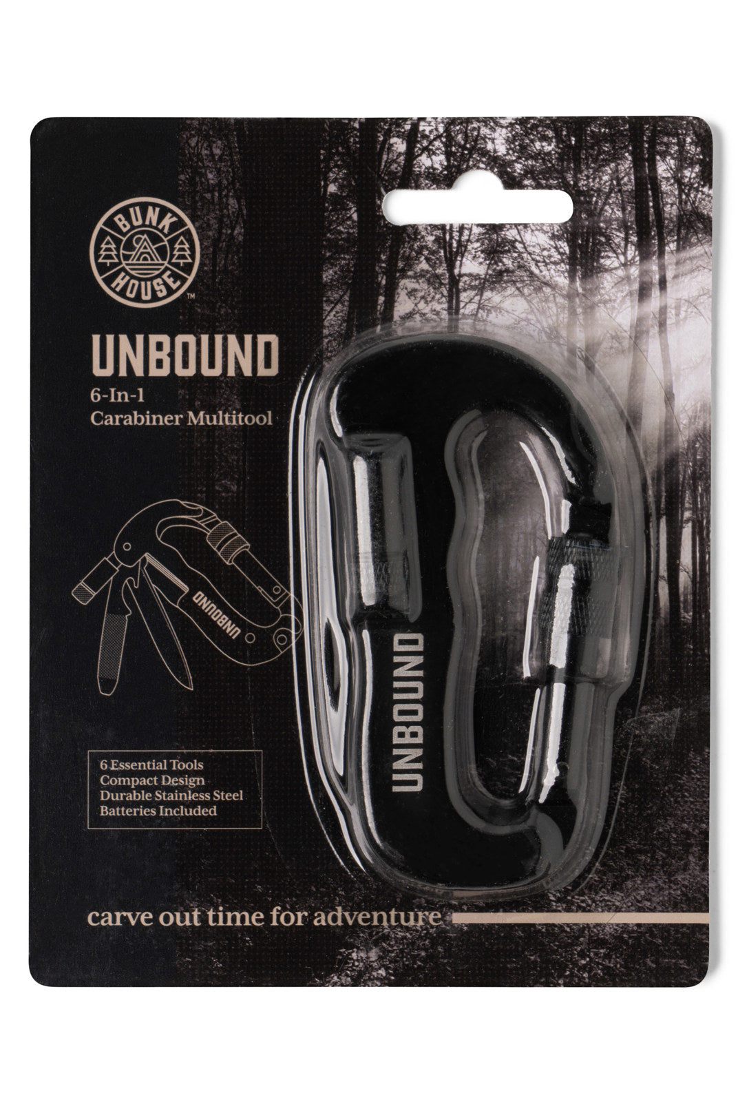 Bunk House™ Unbound 6-In-1 Carabiner Multitool-Multifunctional Tools-Bunk House-Deja Nu Boutique, Women's Fashion Boutique in Lampasas, Texas
