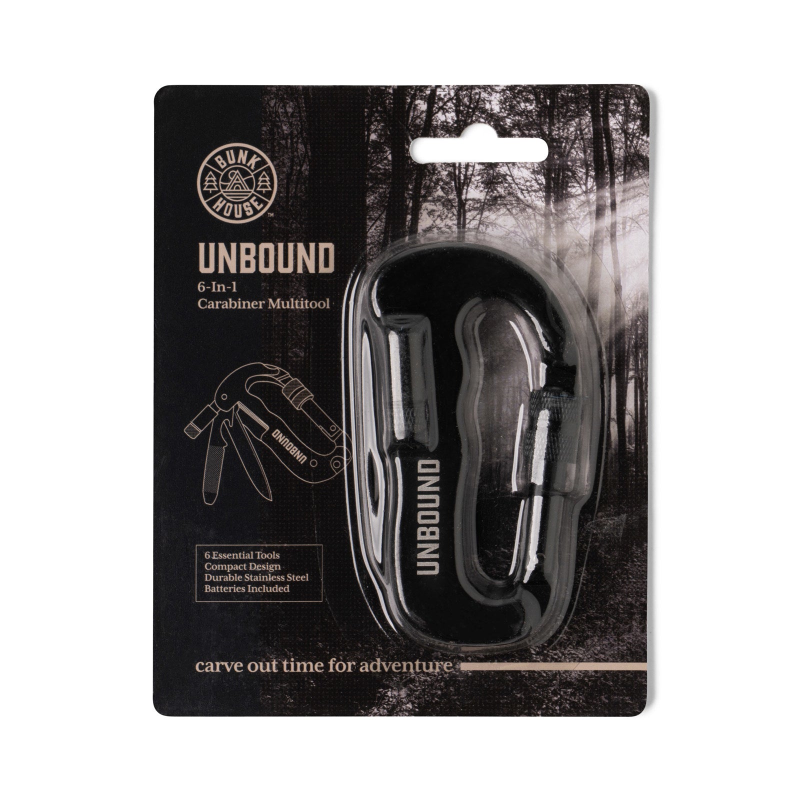 Bunk House™ Unbound 6-In-1 Carabiner Multitool-Multifunctional Tools-Bunk House-Deja Nu Boutique, Women's Fashion Boutique in Lampasas, Texas