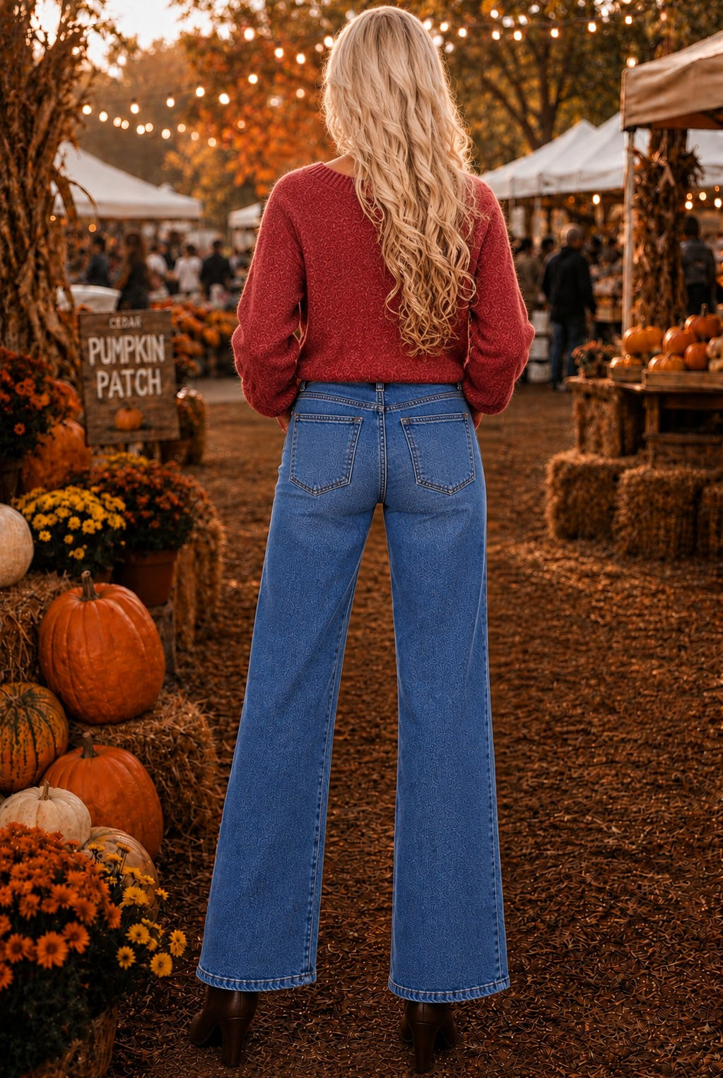 Hyfve Double Zero Chenille Crew Neck Sweater in Dark Red-Sweaters-Hyfve Double Zero-Deja Nu Boutique, Women's Fashion Boutique in Lampasas, Texas
