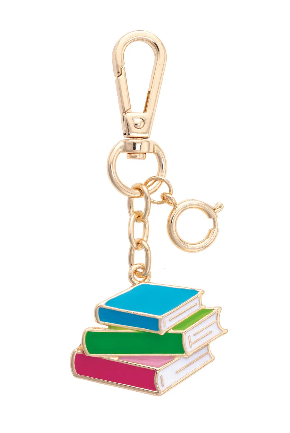 Canvas Style Books Enamel Bag Charm in Multi-bag charm-Canvas Style-Deja Nu Boutique, Women's Fashion Boutique in Lampasas, Texas