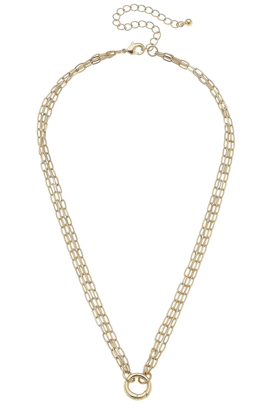 Canvas Style Celia Dainty Charm Necklace – Shiny Gold-charm necklace-Canvas Style-Deja Nu Boutique, Women's Fashion Boutique in Lampasas, Texas