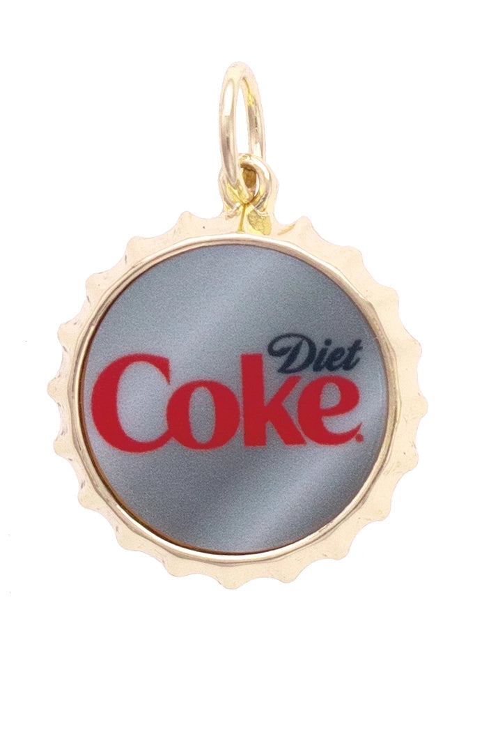 Canvas Style Diet Coke Bottle Cap Charm in Grey-Charms-Canvas Style-Deja Nu Boutique, Women's Fashion Boutique in Lampasas, Texas