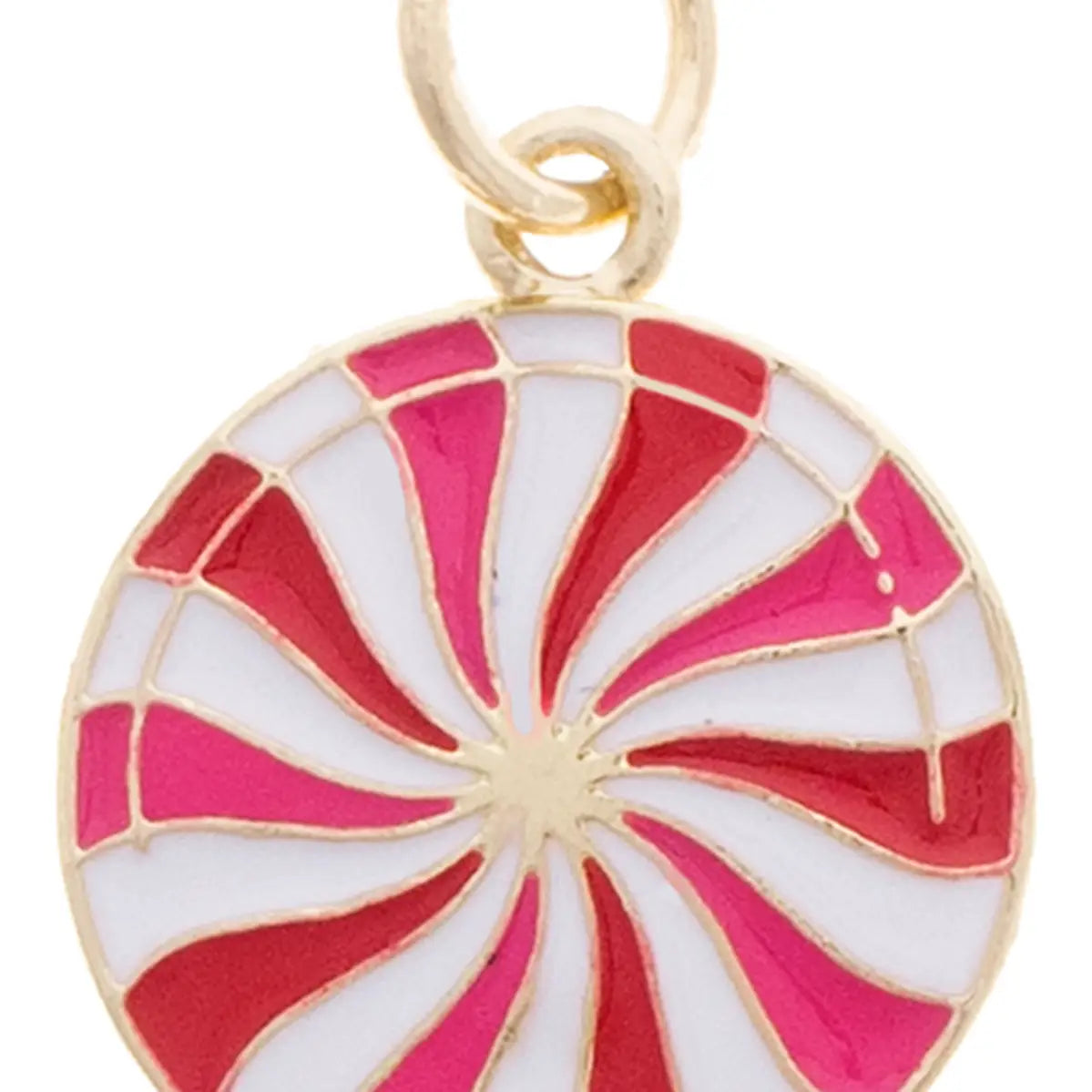 Canvas Style Holiday Peppermint Enamel Charm-charm-Canvas Style-Deja Nu Boutique, Women's Fashion Boutique in Lampasas, Texas