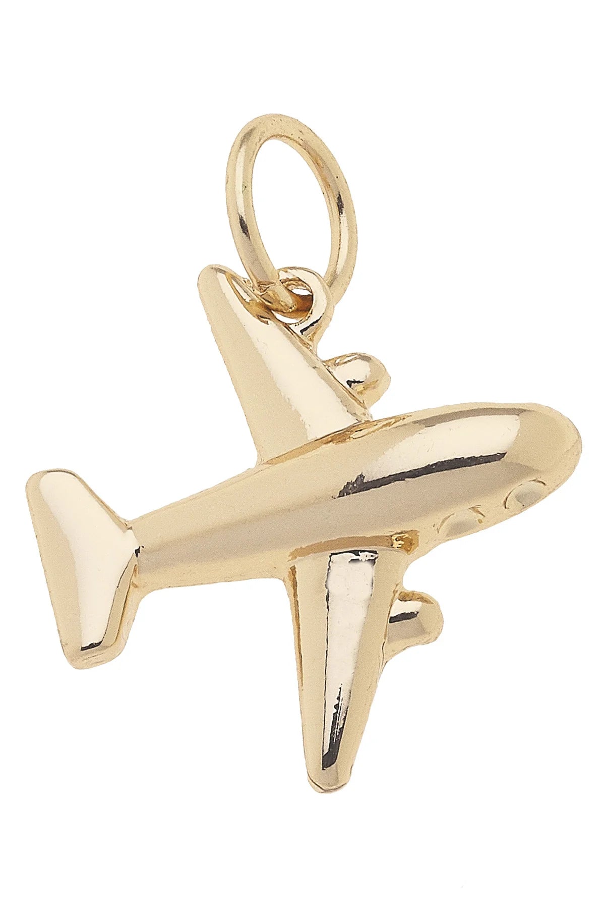 Canvas Style Jet Setter Charm in Shiny Gold-Charms-Canvas Style-Deja Nu Boutique, Women's Fashion Boutique in Lampasas, Texas