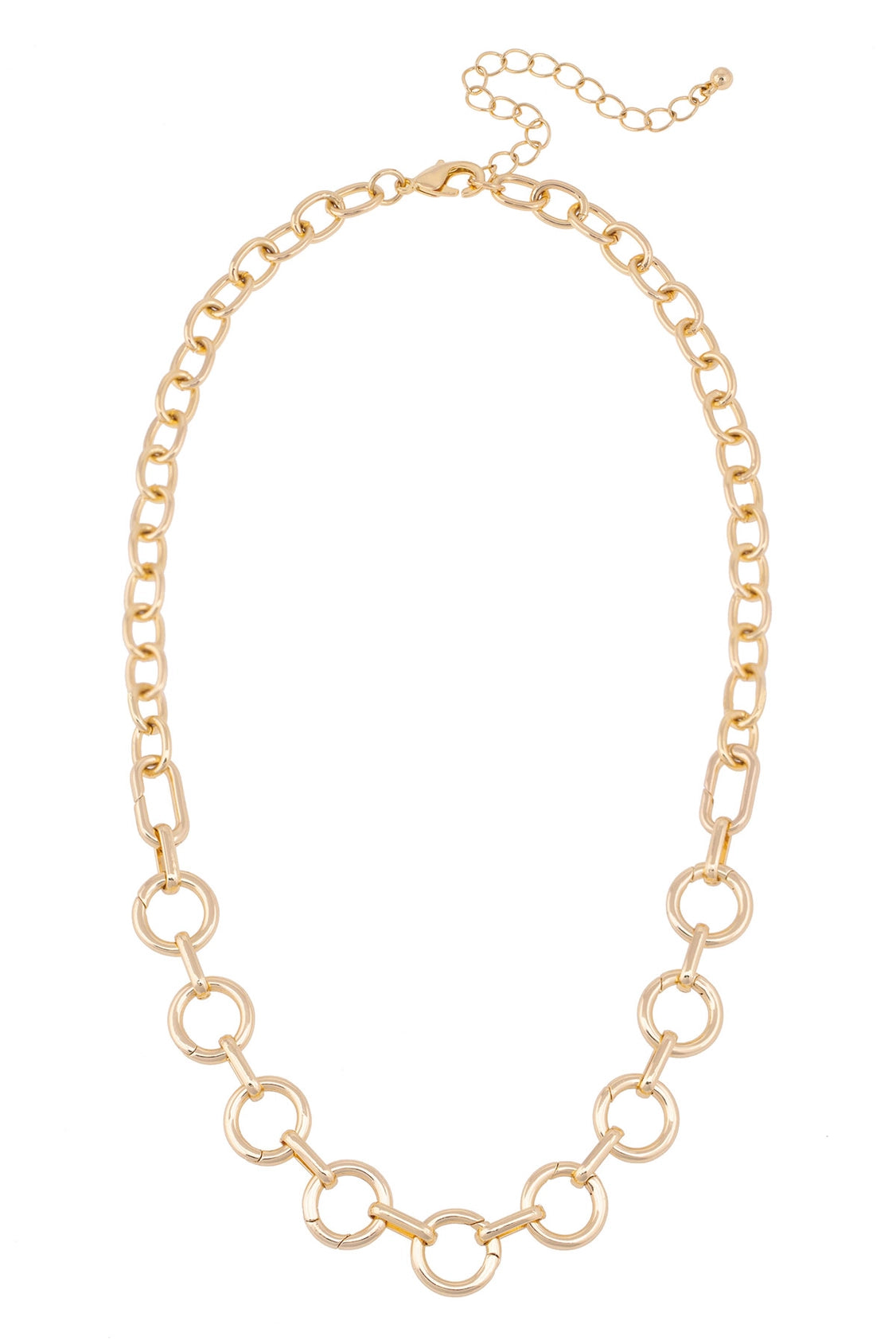 Canvas Style Juliette Charm Collector Necklace Base in 18K Shiny Gold Plating-charm necklace-Canvas Style-Deja Nu Boutique, Women's Fashion Boutique in Lampasas, Texas