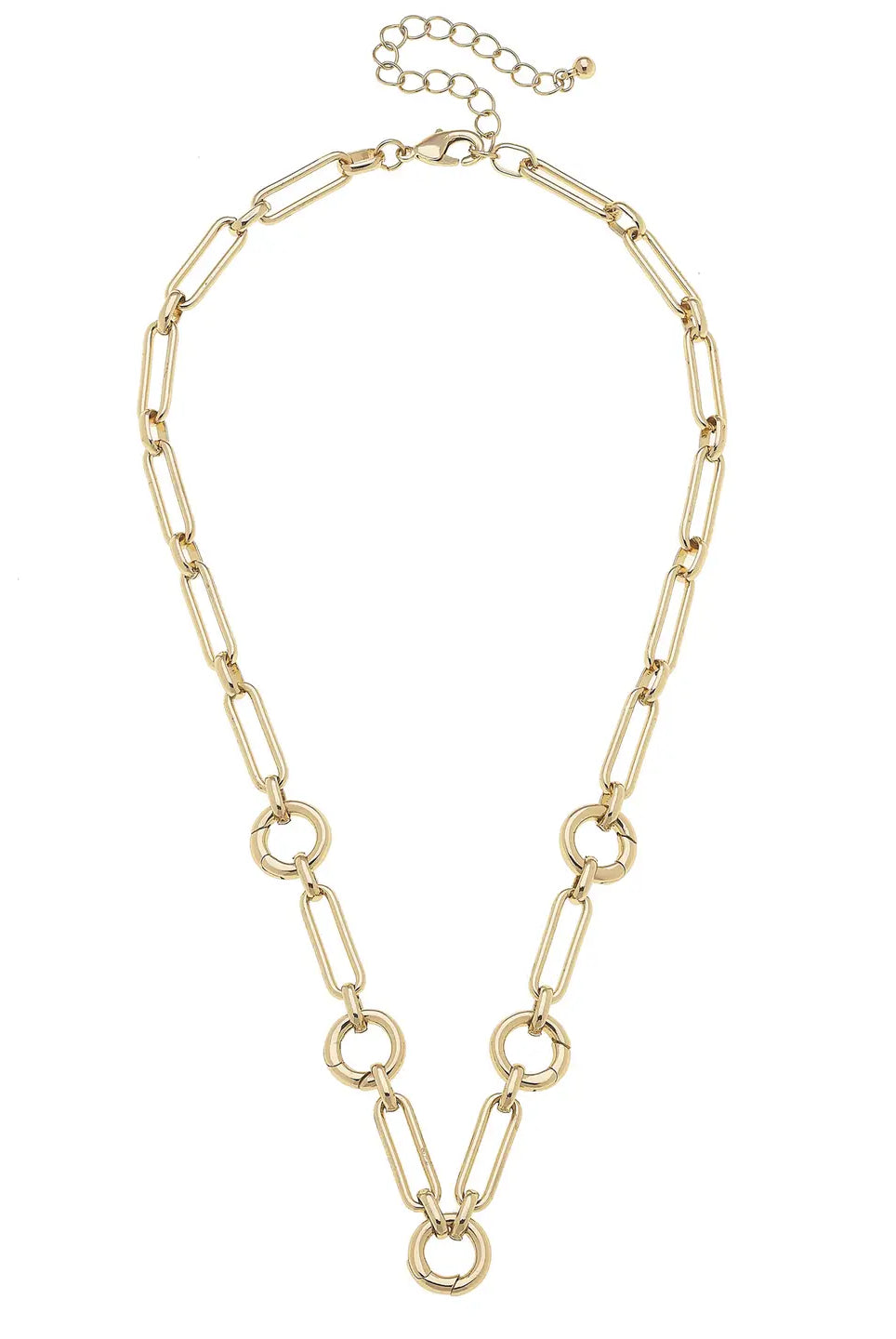 Canvas Style Lilah Multi-Charm Collector Necklace – Shiny Gold-charm necklace-Canvas Style-Deja Nu Boutique, Women's Fashion Boutique in Lampasas, Texas