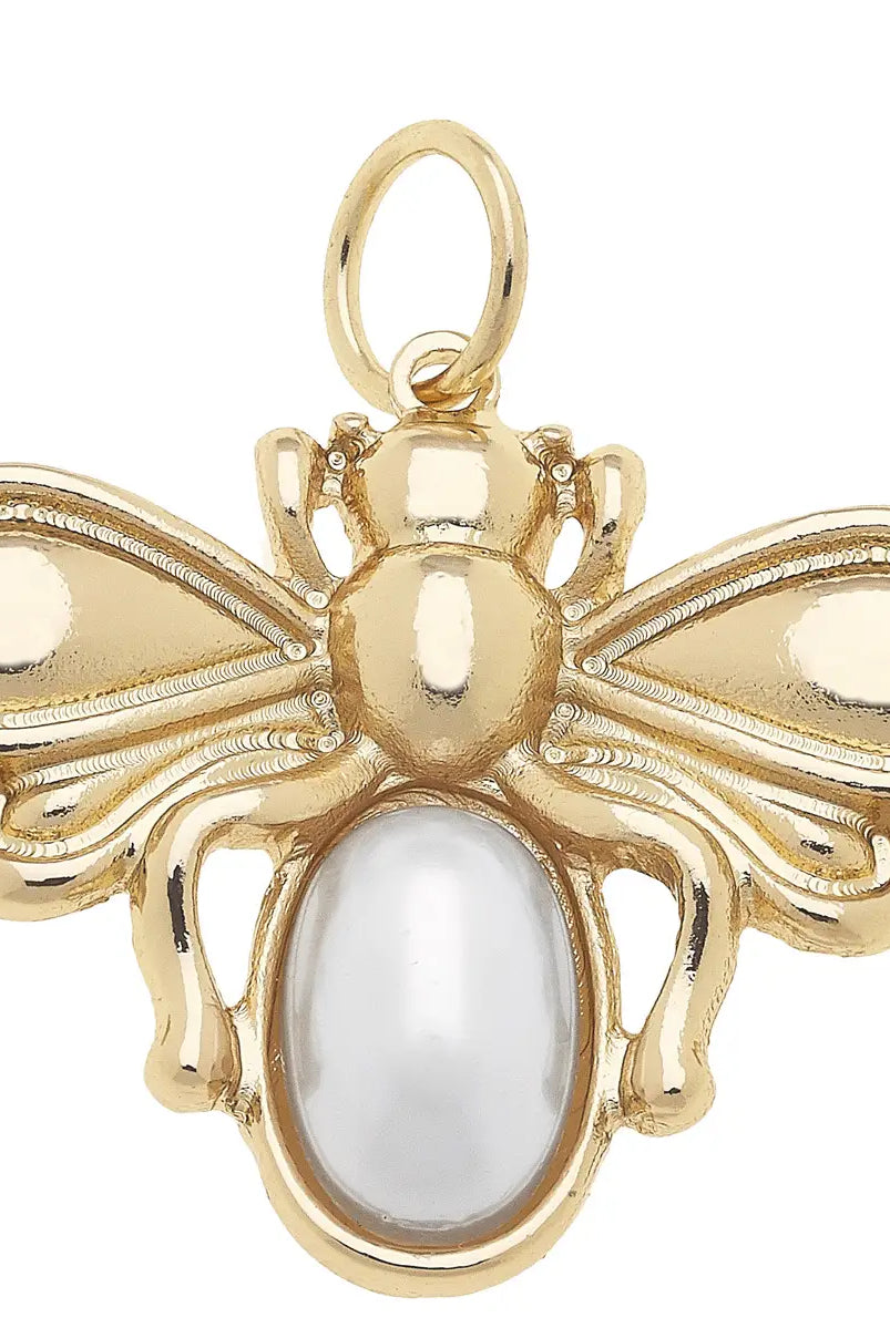 Canvas Style Pearl Bumble Bee Charm โ Shiny Gold-Charms-Canvas Style-Deja Nu Boutique, Women's Fashion Boutique in Lampasas, Texas
