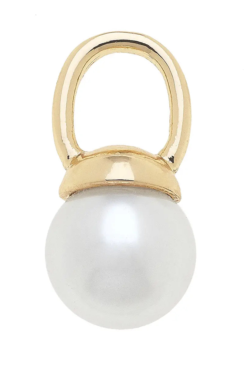 ๐ค Canvas Style Pearl Drop Charm โ Ivory-Charms-Canvas Style-Deja Nu Boutique, Women's Fashion Boutique in Lampasas, Texas