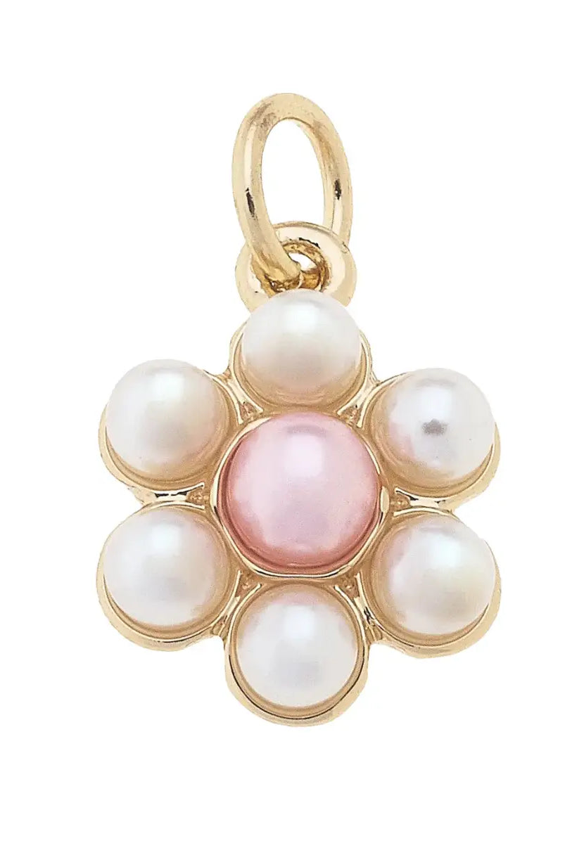 ๐ธ Canvas Style Pearl Flower Charm โ Pink & White-Charms-Canvas Style-Deja Nu Boutique, Women's Fashion Boutique in Lampasas, Texas