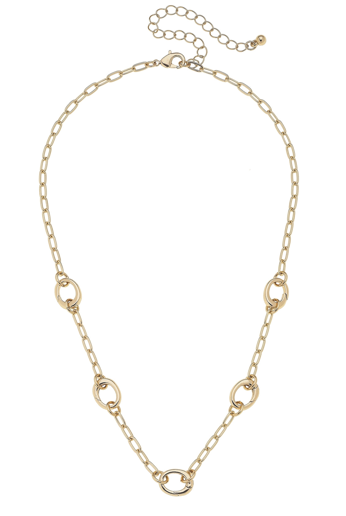 Canvas Style Sierra Dainty Charm Collector Necklace in Shiny Gold-charm necklace-Canvas Style-Deja Nu Boutique, Women's Fashion Boutique in Lampasas, Texas