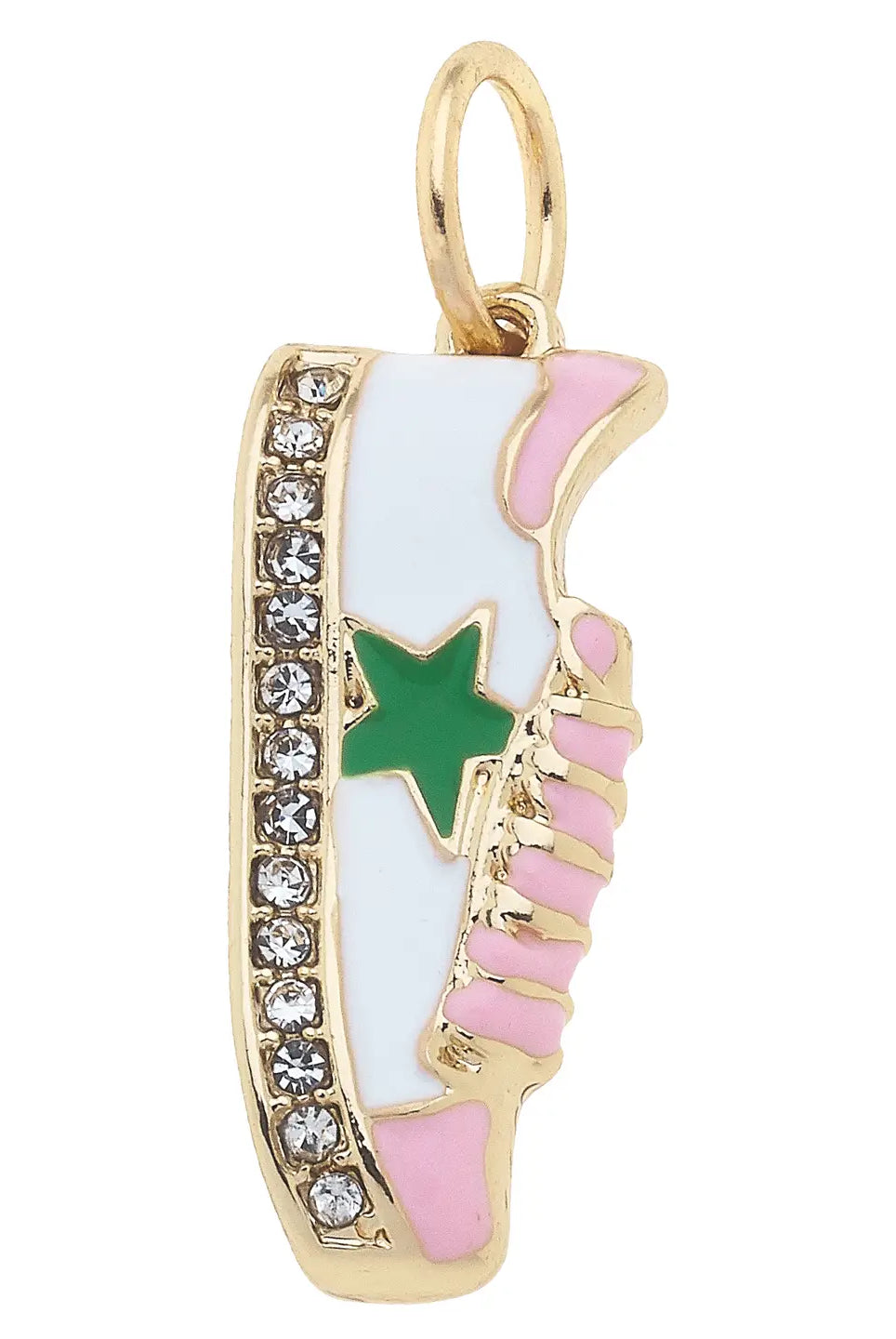 โญ Canvas Style Star Sneaker Charm โ White & Light Pink-Charms-Canvas Style-Deja Nu Boutique, Women's Fashion Boutique in Lampasas, Texas