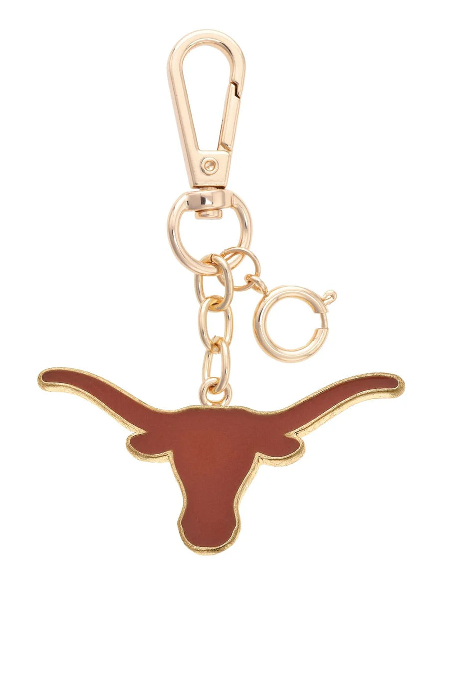 Canvas Style Texas Longhorns Enamel Logo Bag Charm-bag charm-Canvas Style-Deja Nu Boutique, Women's Fashion Boutique in Lampasas, Texas