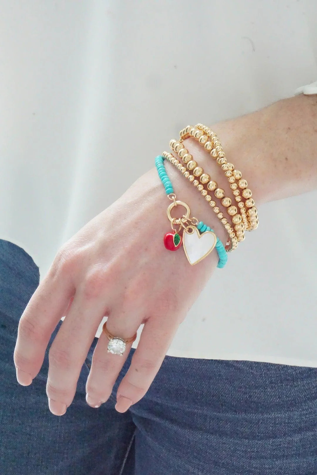 π Canvas Style Apple Enamel Charm β Red-Charms-Canvas Style-Deja Nu Boutique, Women's Fashion Boutique in Lampasas, Texas