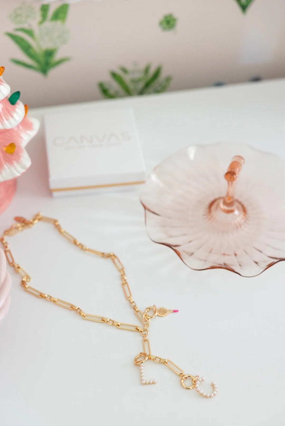 Canvas Style Bella Multi-Charm Lariat Necklace Base In Shiny Gold-charm necklace-Canvas Style-Deja Nu Boutique, Women's Fashion Boutique in Lampasas, Texas