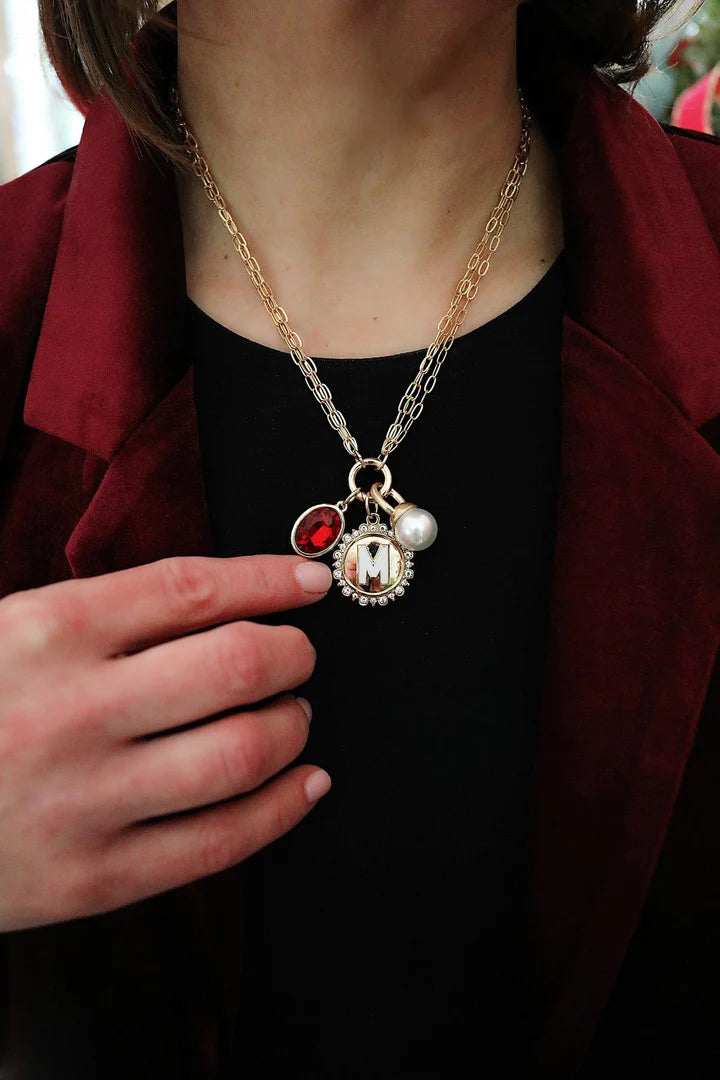 Canvas Style Glass Charm – Ruby or Blue Topaz-Charms-Canvas Style-Deja Nu Boutique, Women's Fashion Boutique in Lampasas, Texas