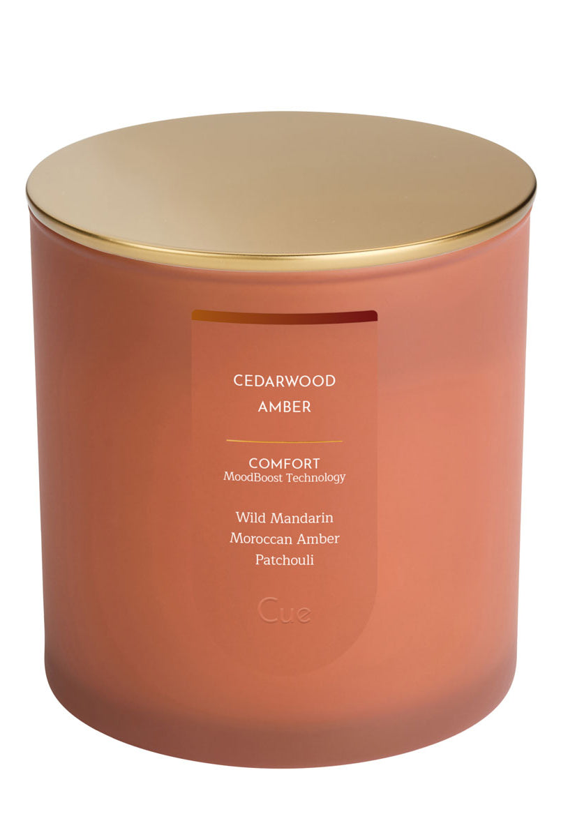 Cue Cedarwood Amber 8.5oz Candle | Comfort Wellness Collection-Candle-Cue-Deja Nu Boutique, Women's Fashion Boutique in Lampasas, Texas