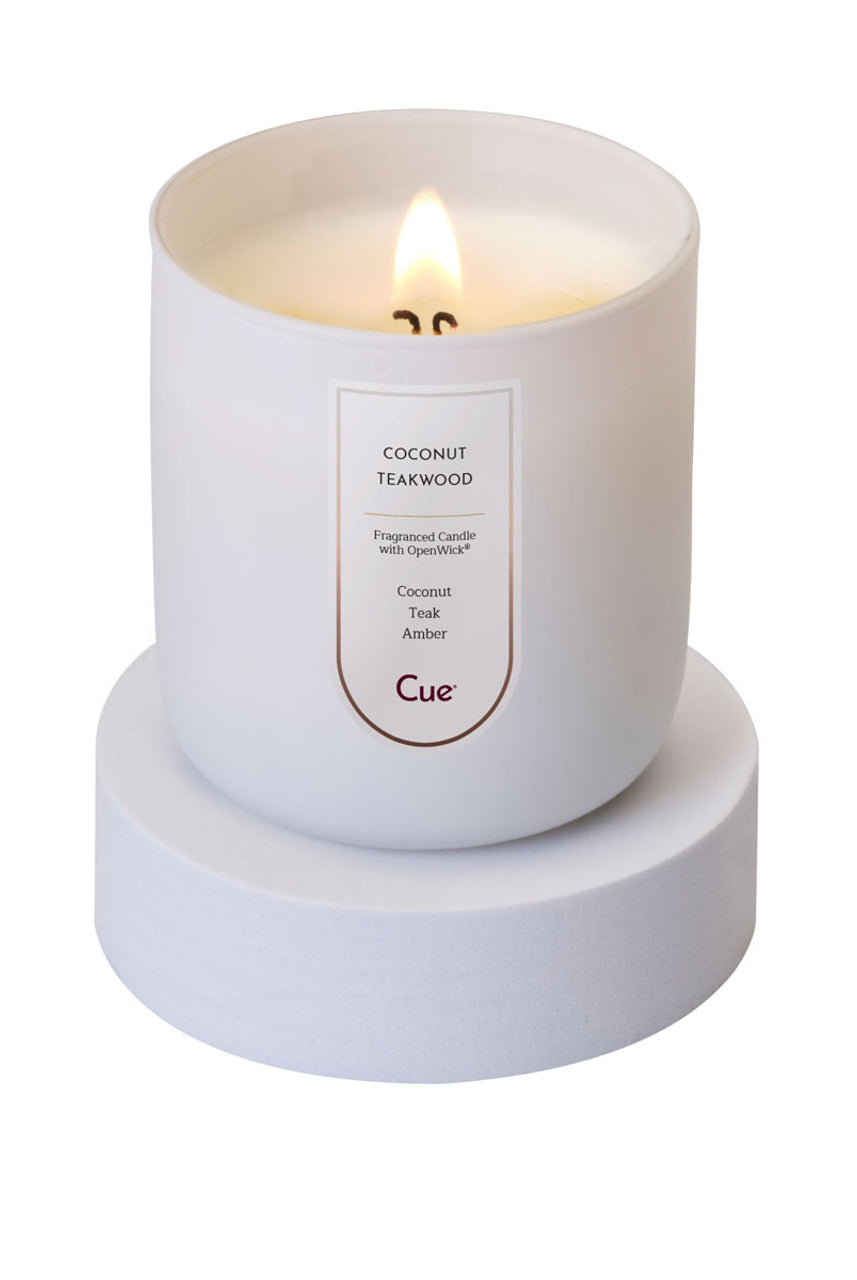 Cue Coconut Teakwood Candle Signature Collection-Candle-Cue-Deja Nu Boutique, Women's Fashion Boutique in Lampasas, Texas