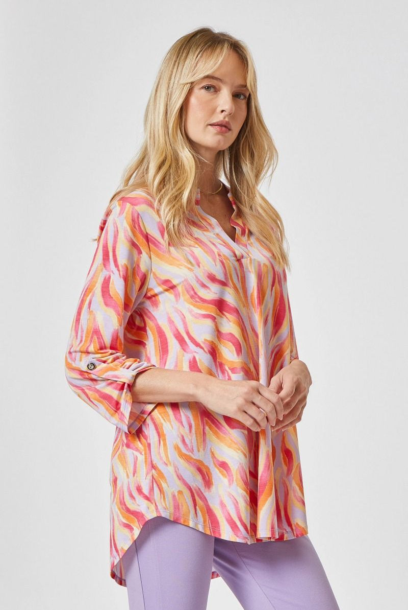 Dear Scarlett Lizzy Lavender Tunic Top-Tops-Dear Scarlett-Deja Nu Boutique, Women's Fashion Boutique in Lampasas, Texas