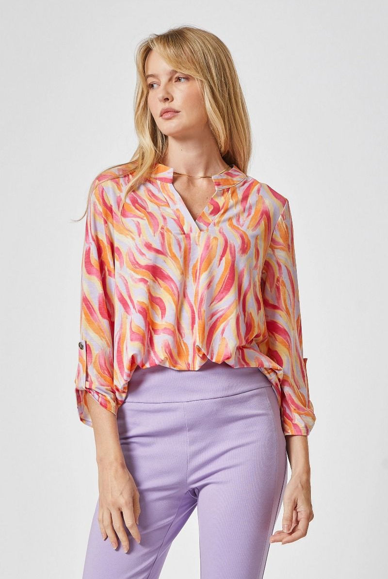 Dear Scarlett Lizzy Lavender Tunic Top-Tops-Dear Scarlett-Deja Nu Boutique, Women's Fashion Boutique in Lampasas, Texas