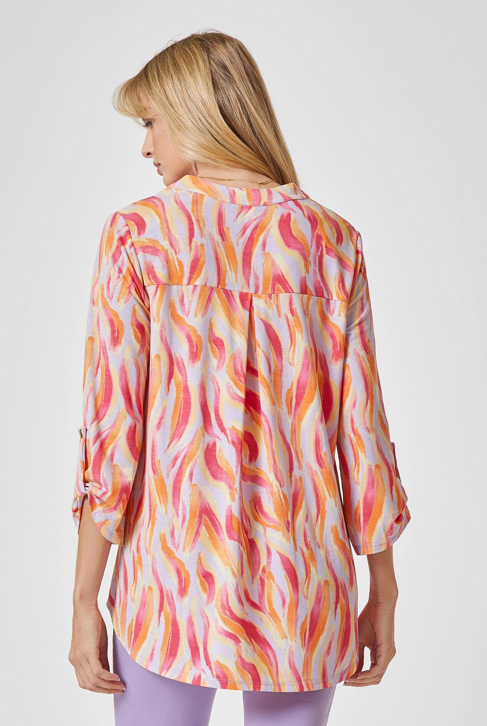 Dear Scarlett Lizzy Lavender Tunic Top-Tops-Dear Scarlett-Deja Nu Boutique, Women's Fashion Boutique in Lampasas, Texas