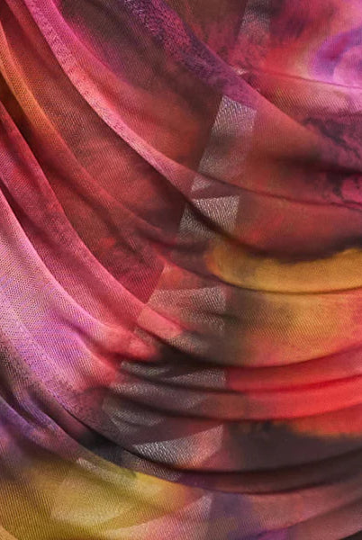 Donna Morgan For Maggy London Hilda Printed Mesh Midi Dress-Midi Dresses-Donna Morgan-Deja Nu Boutique, Women's Fashion Boutique in Lampasas, Texas