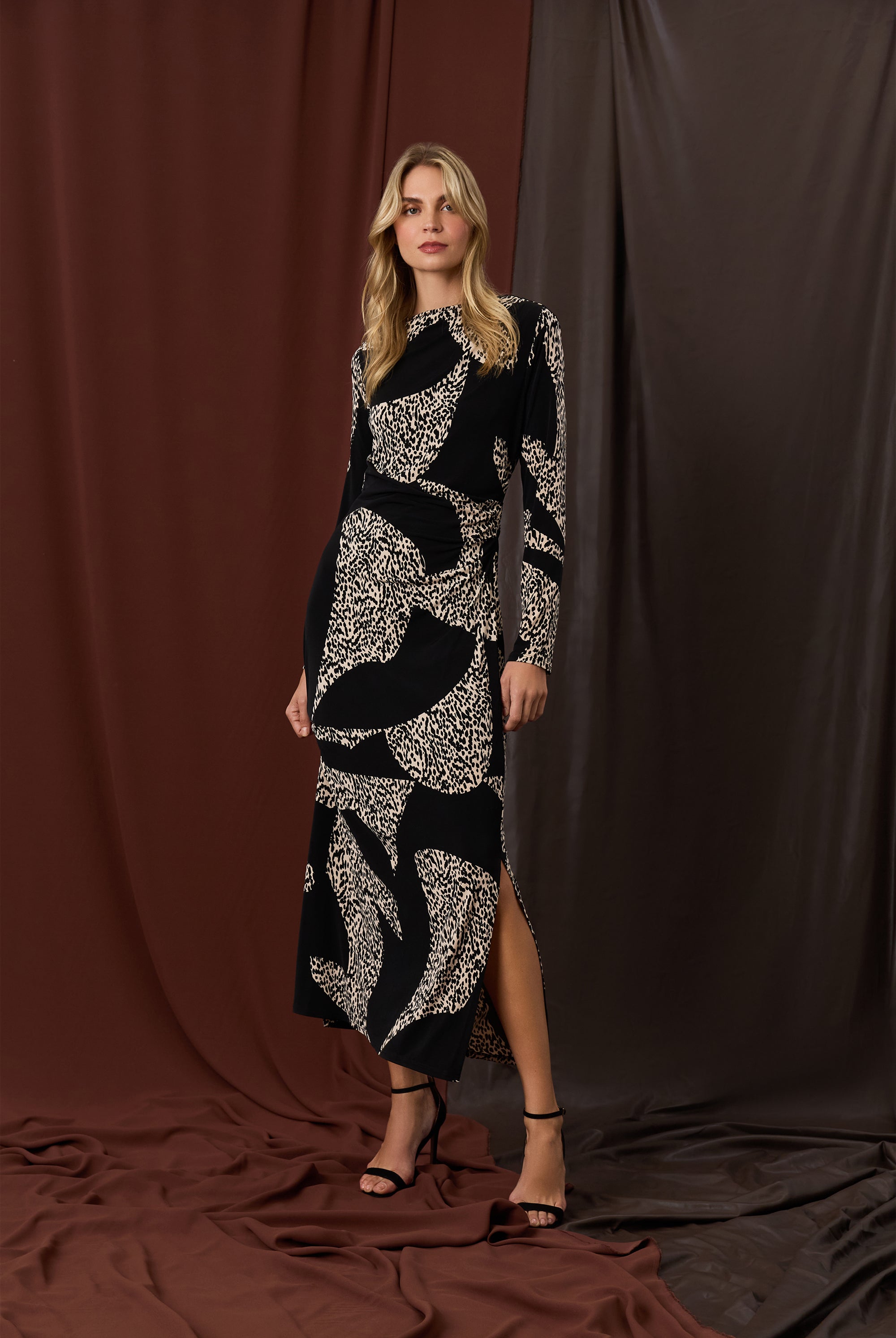 Donna Morgan For Maggy London Risi Matte Jersey Maxi Dress-Maxi Dresses-Donna Morgan-Deja Nu Boutique, Women's Fashion Boutique in Lampasas, Texas