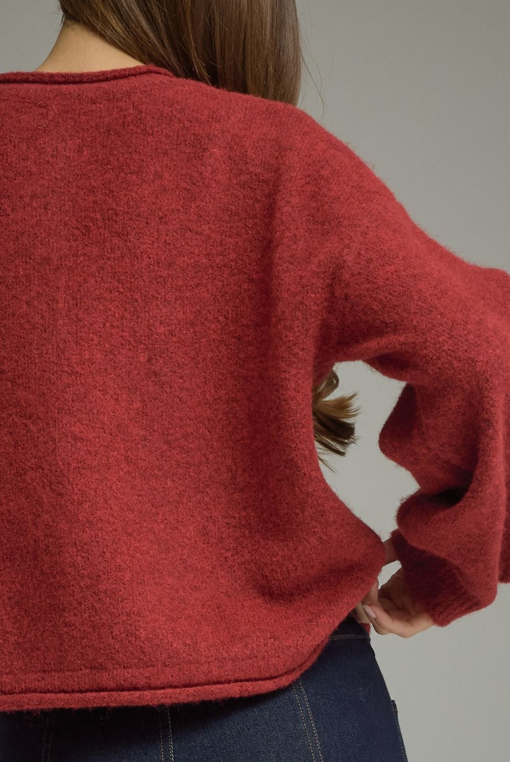 Entro Red Christmas Tree Cardigan-Cardigans & Kimonos-Entro-Deja Nu Boutique, Women's Fashion Boutique in Lampasas, Texas