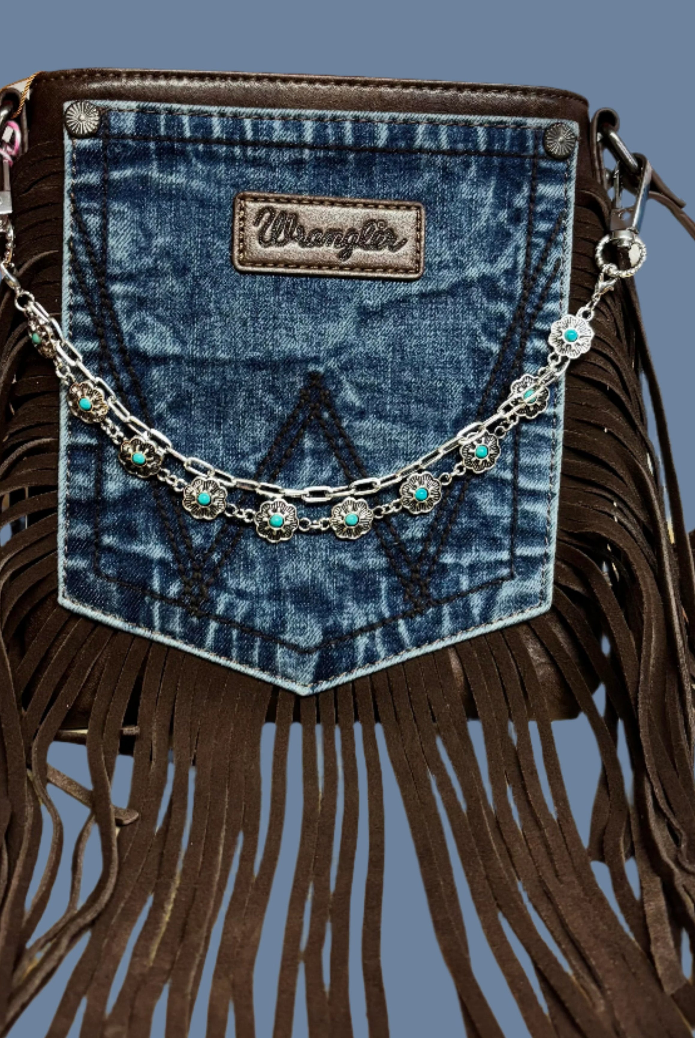 Floral Turquoise Charm Strap – Western Glam for Bags & Hats-Charm Strap-Deja Nu Tx-Deja Nu Boutique, Women's Fashion Boutique in Lampasas, Texas
