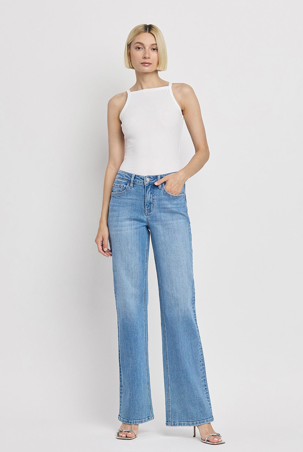 Flying Monkey 90’s High Rise Vintage Flare Jeans-Jeans-Flying Monkey-Deja Nu Boutique, Women's Fashion Boutique in Lampasas, Texas