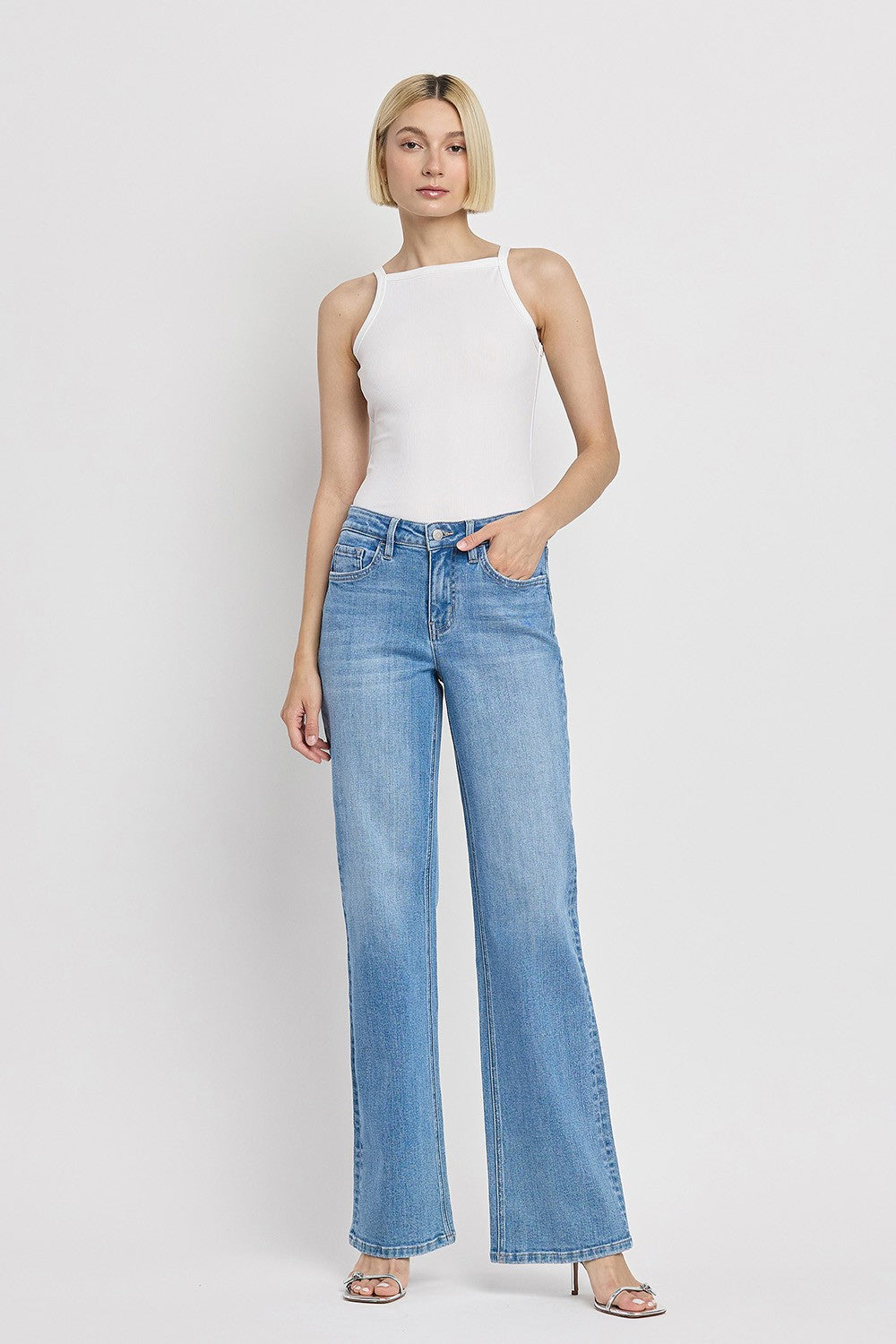 Flying Monkey 90’s High Rise Vintage Flare Jeans-Jeans-Flying Monkey-Deja Nu Boutique, Women's Fashion Boutique in Lampasas, Texas